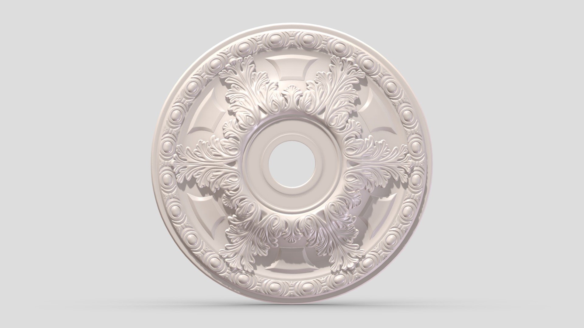 Classic Ceiling Medallion 14 3d model