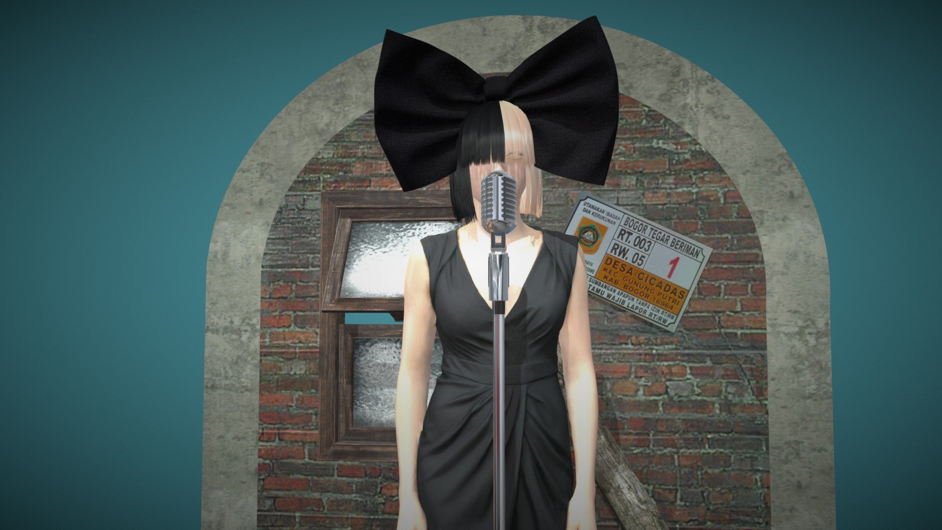 SIA SINGER 3d model