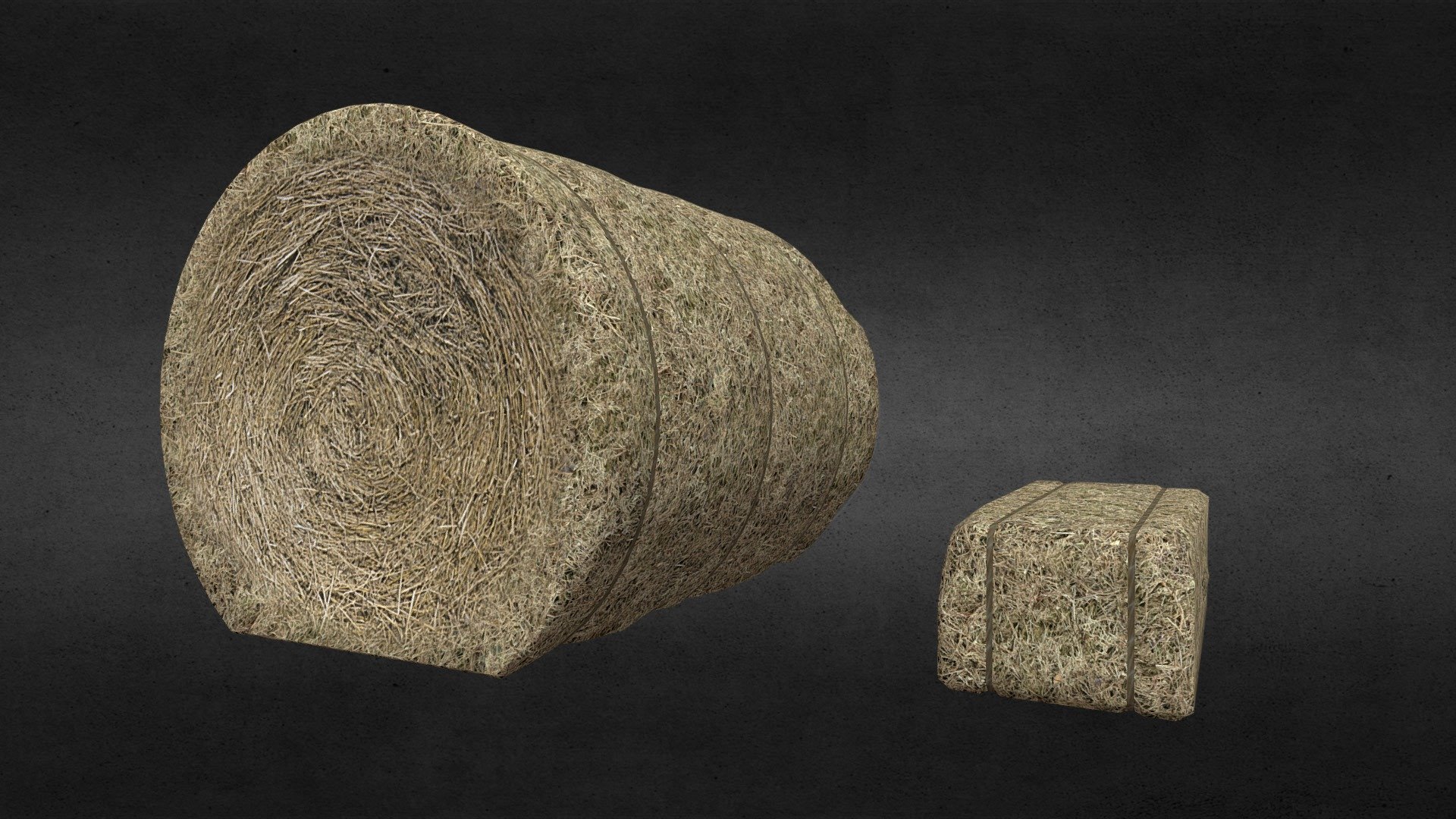 Hay Bales 3d model