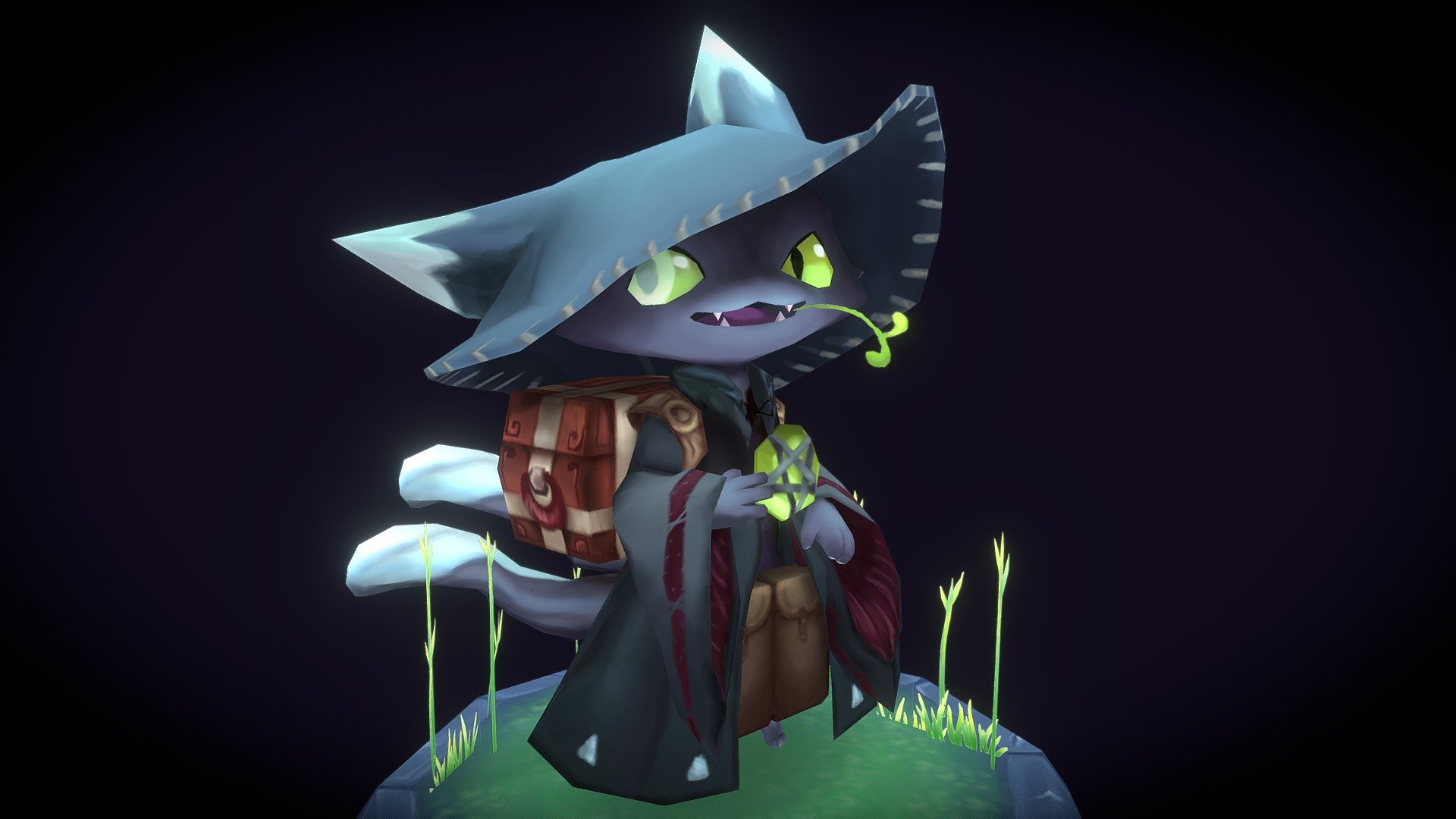 Magic Merchant Cat 3d model