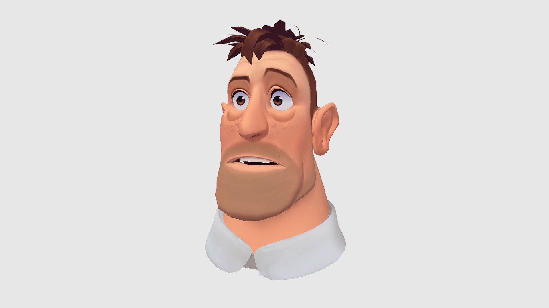 Stylized Face (Concept by José Manuel Fernandez) 3d model