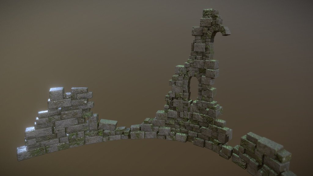 Ancient Wall 3d model