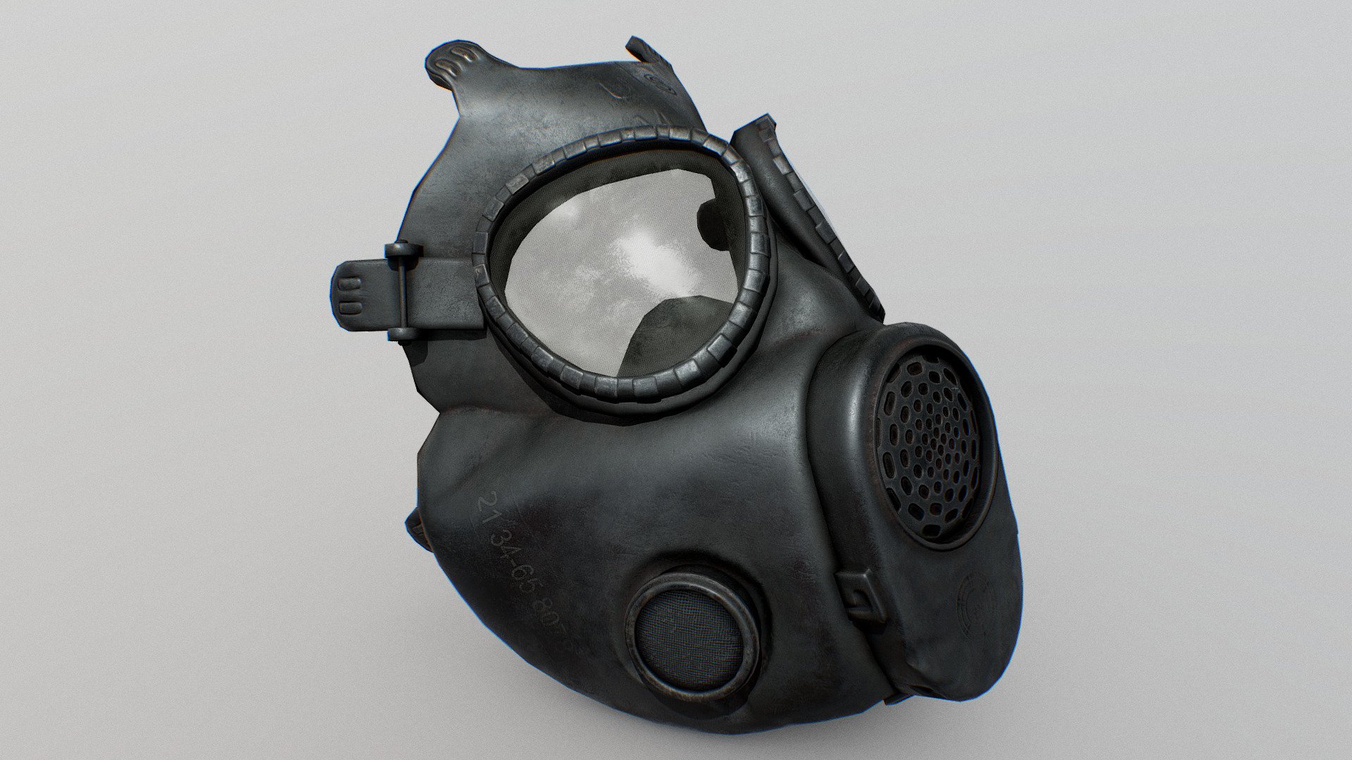 M17 Gas Mask 3d model