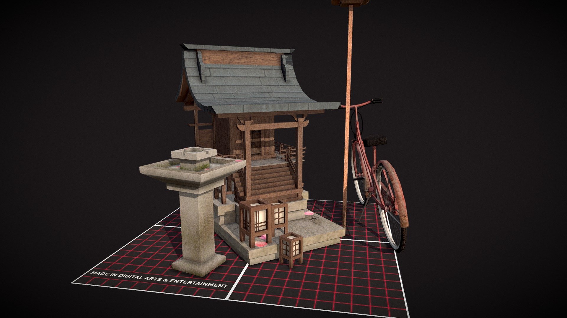 Qweek_5Props 3d model