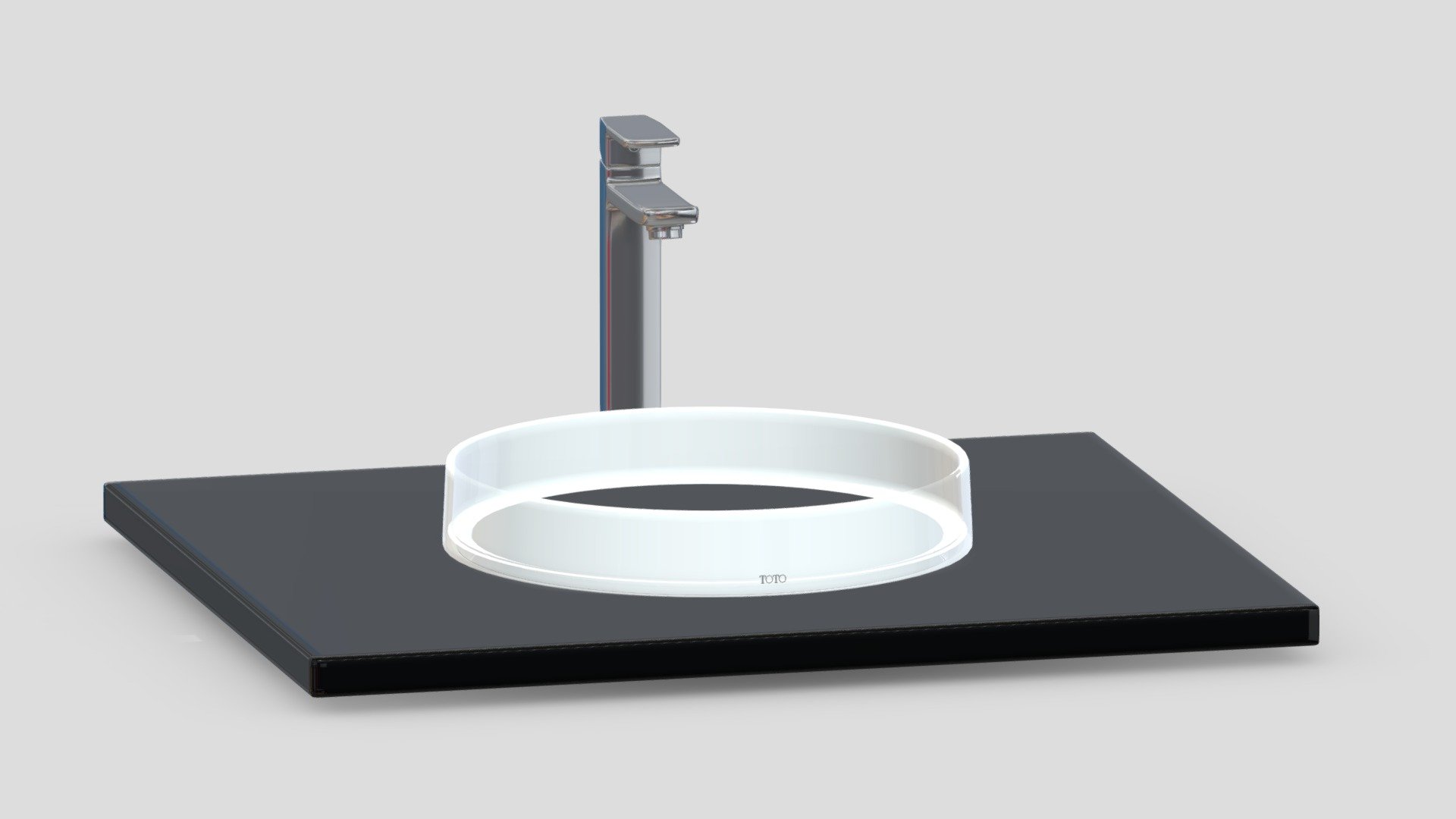 TOTO Luminist Lighted Round Vessel Lavatory 3d model