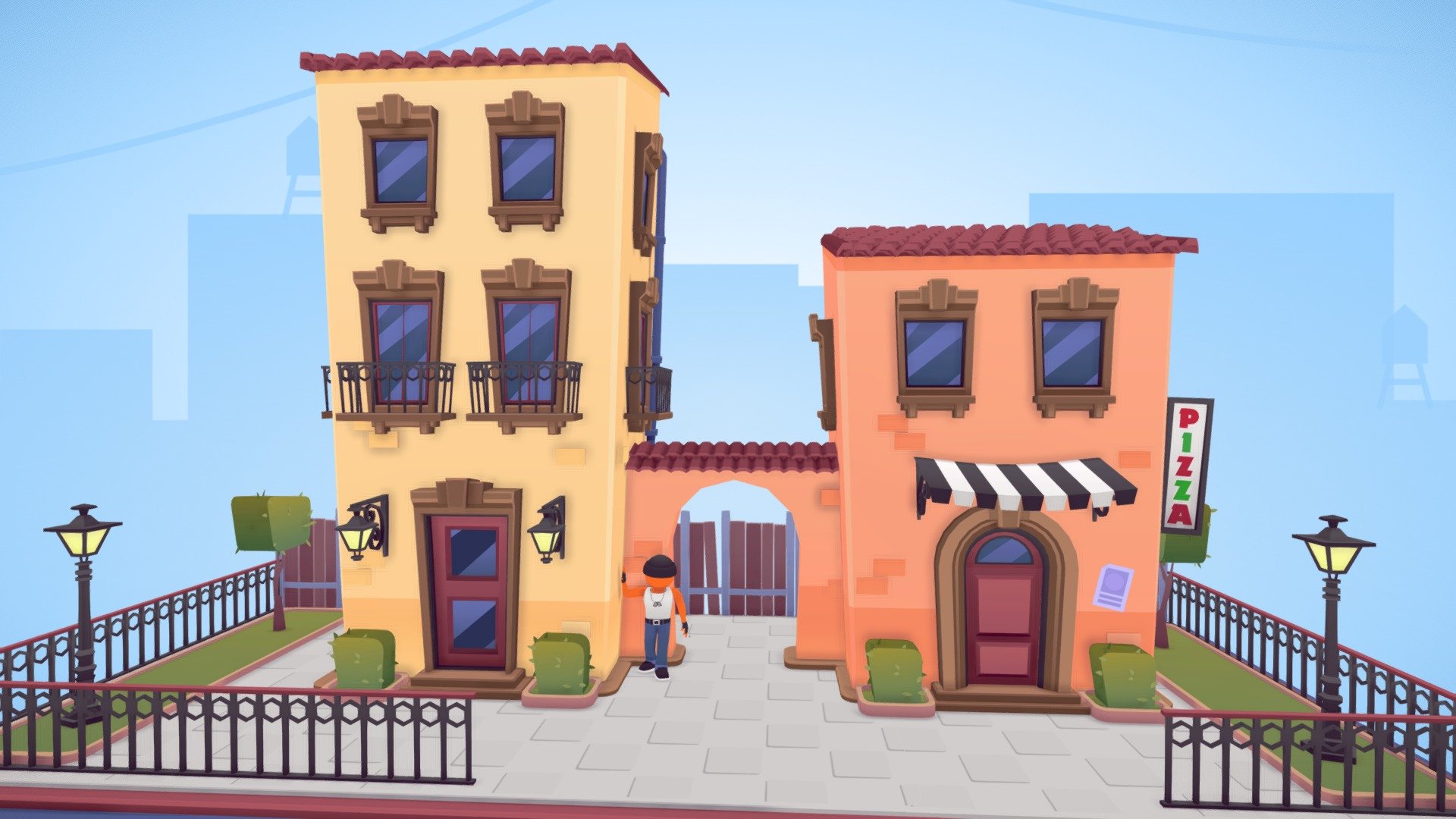 Italian style environment 3d model