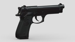 Beretta 92 High Poly