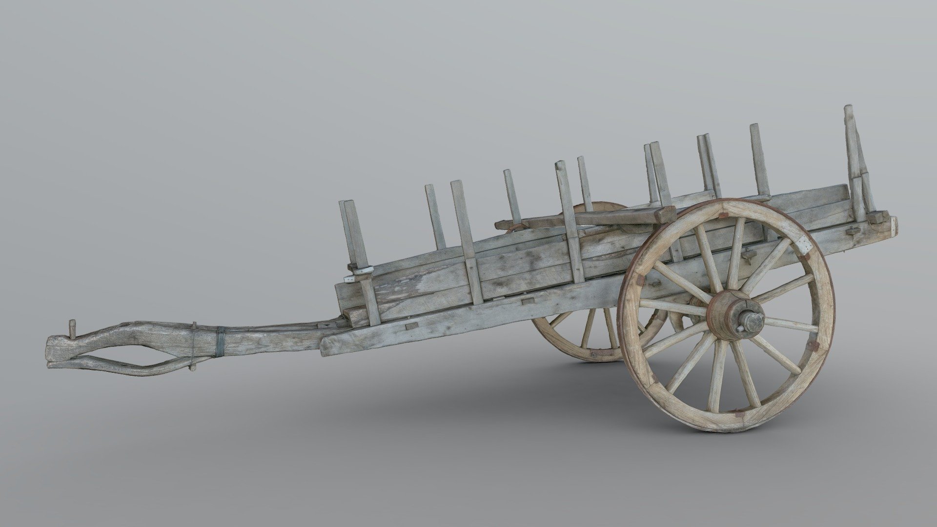 Traditional Caucasian Cart 3d model