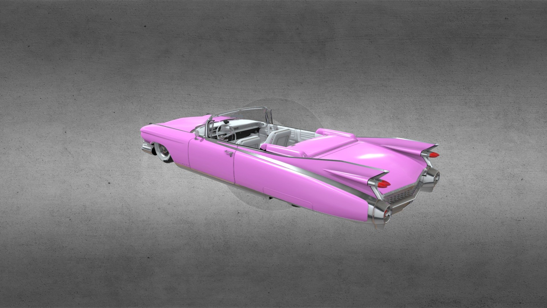 old school classic Caddy 3d model