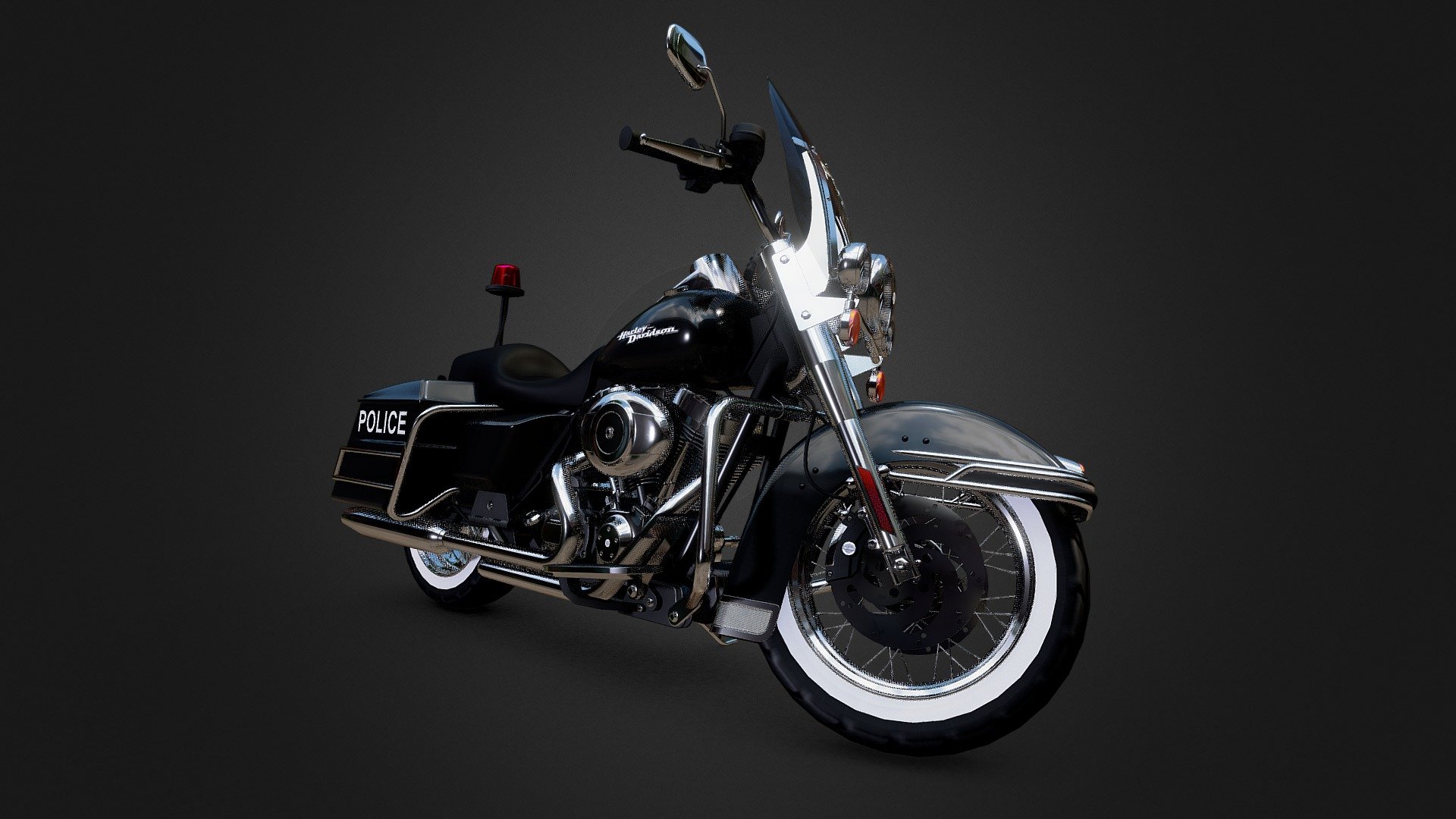 Harley-Davidson Police 3d model