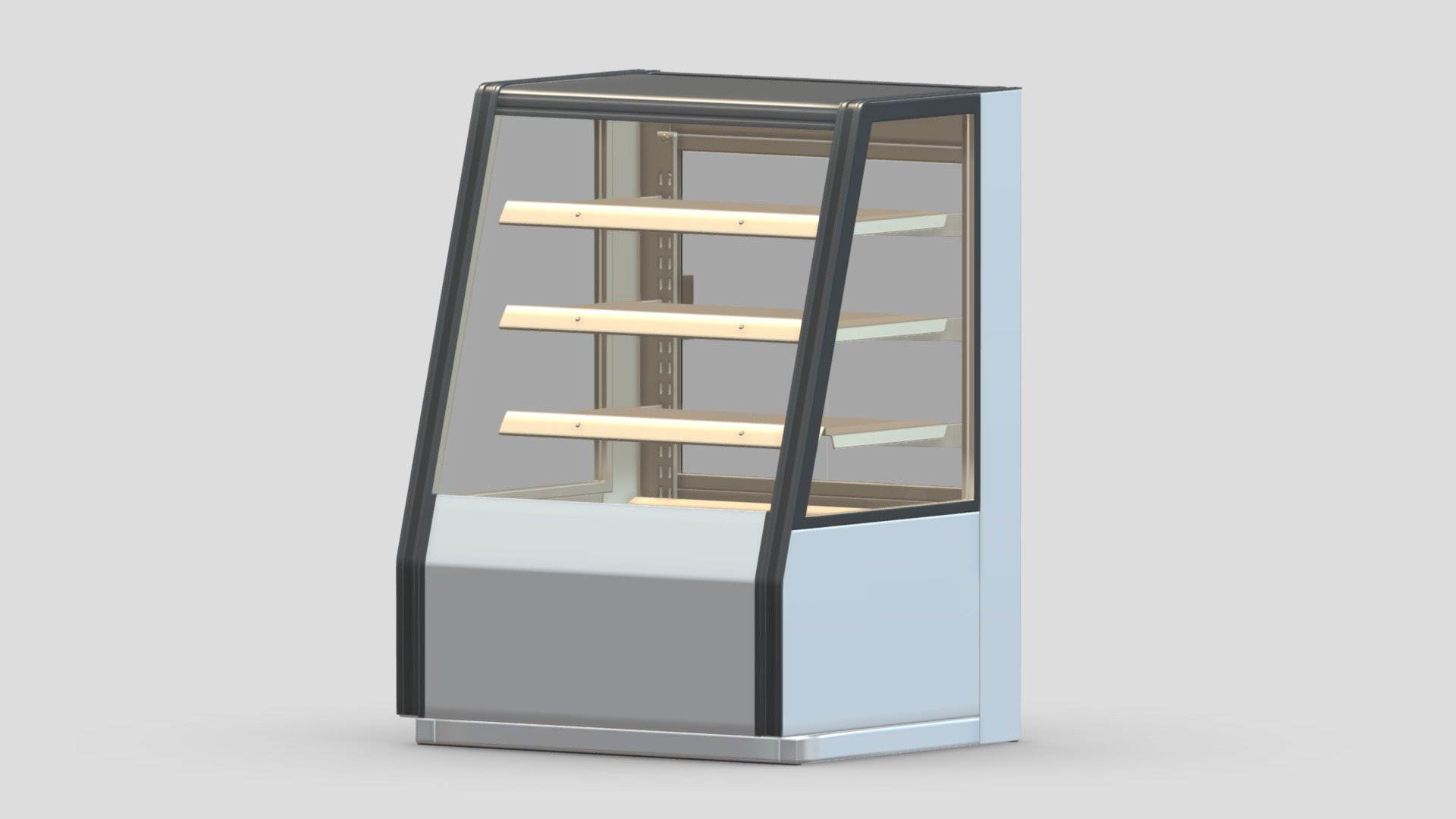 Refrigerated High Bakery Display Case 3d model