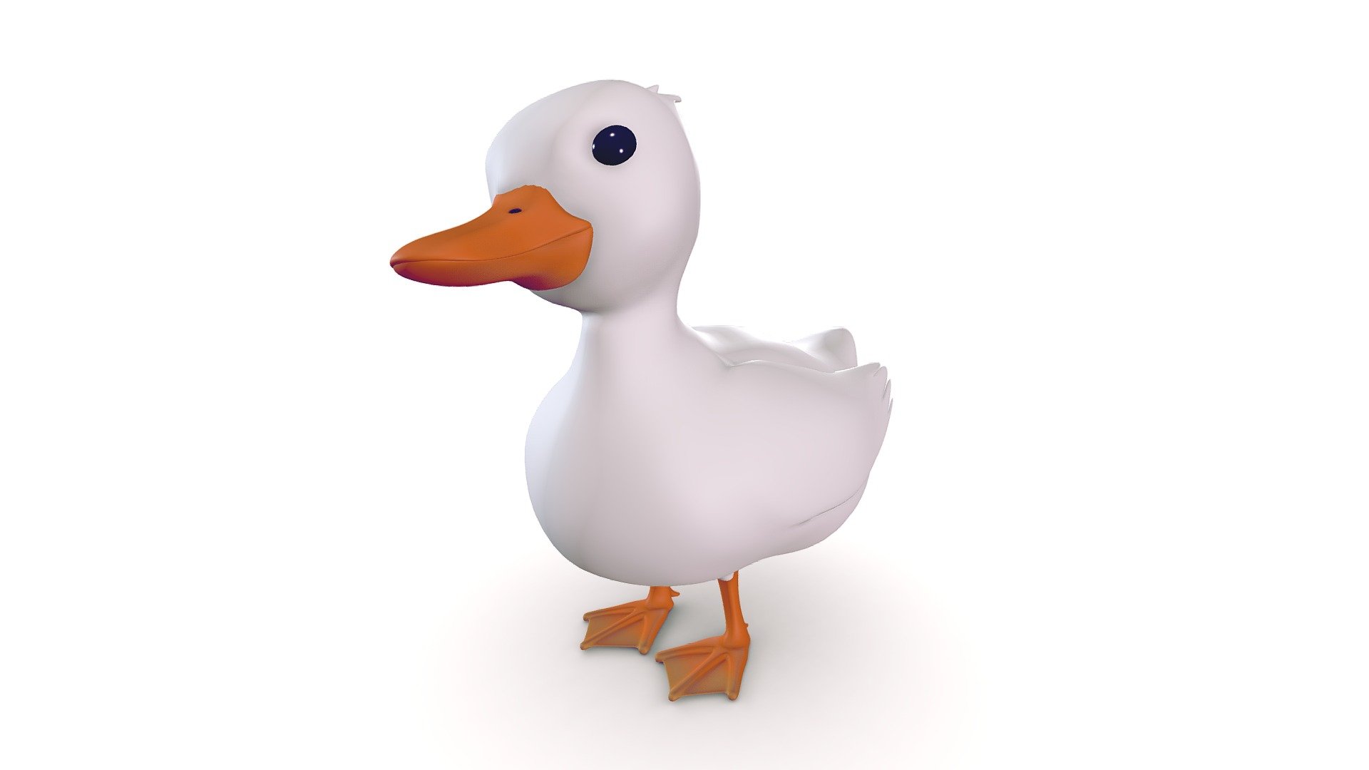 Cute little Duck 3d model