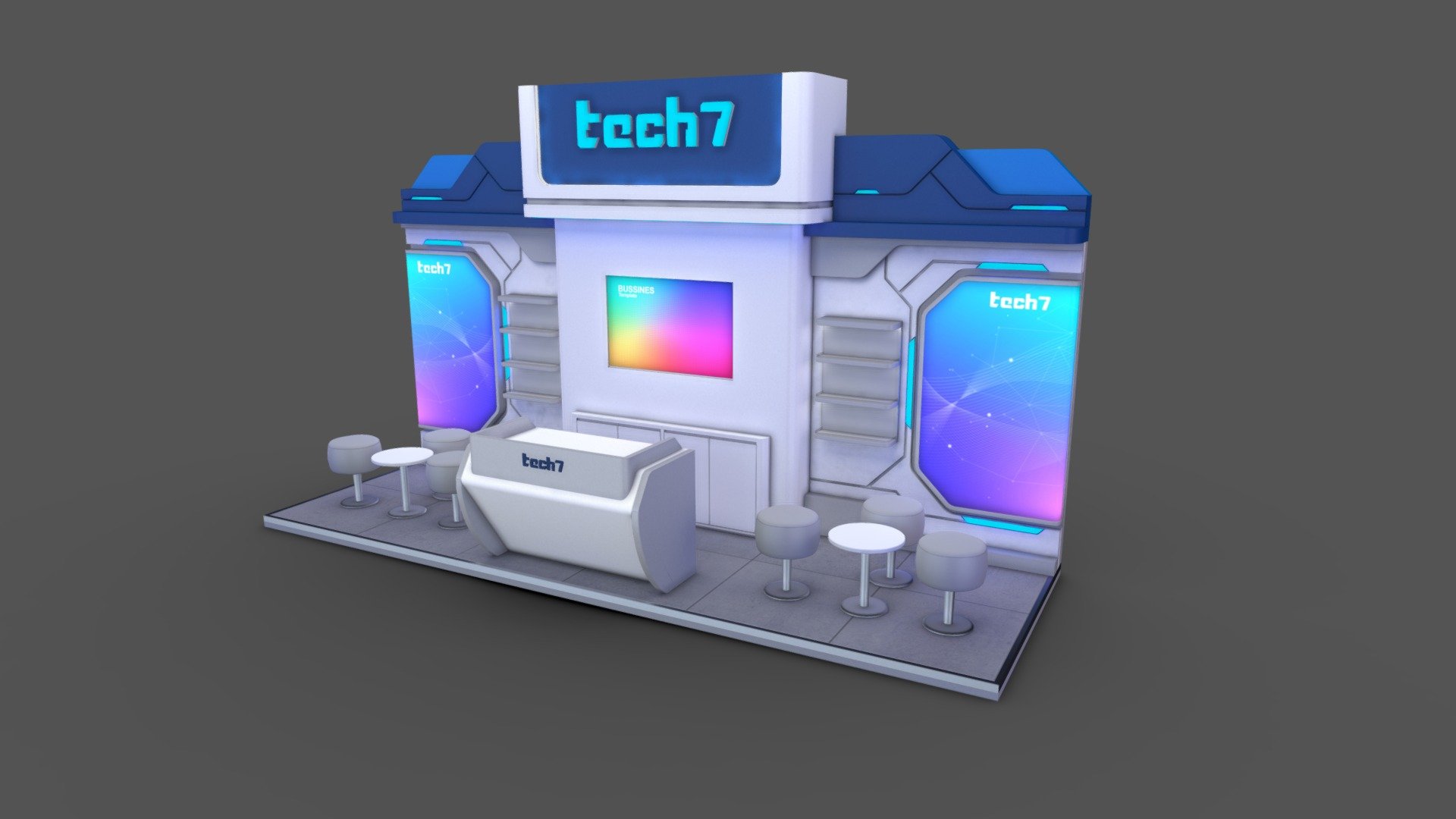 EXHIBITION STAND 2203 12 Sqm 3d model