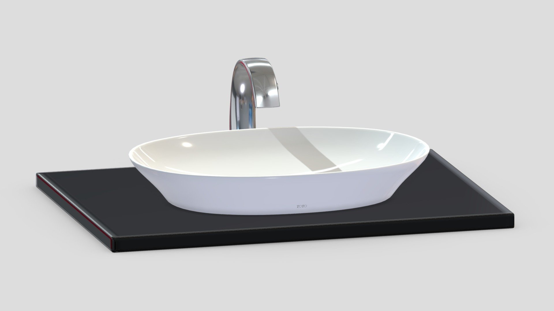 TOTO Kiwami Oval Vessel Lavatory 3d model