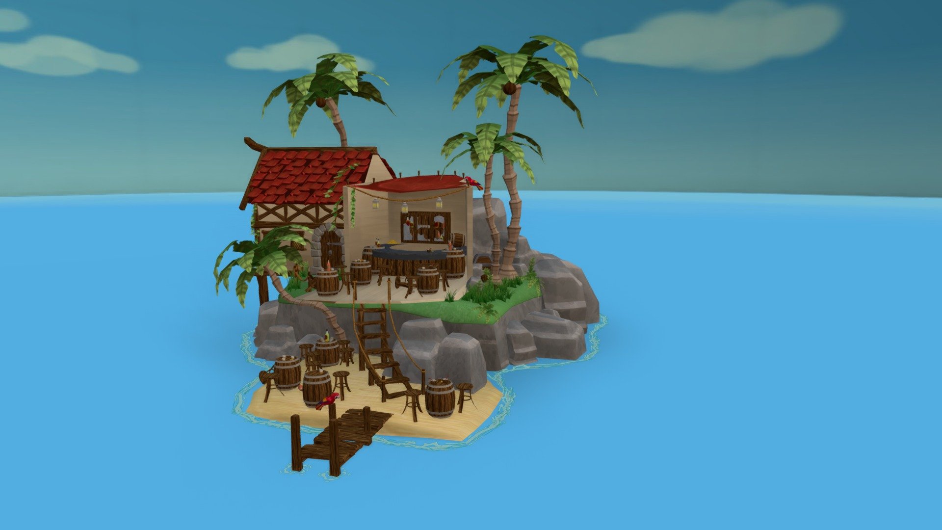 Wheres the rum gone 3d model