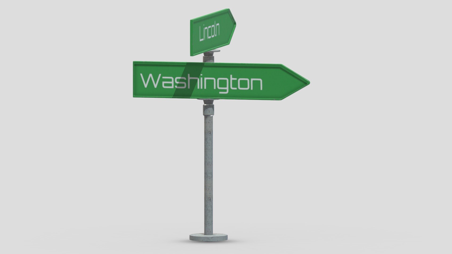 Street Sign 13 3d model