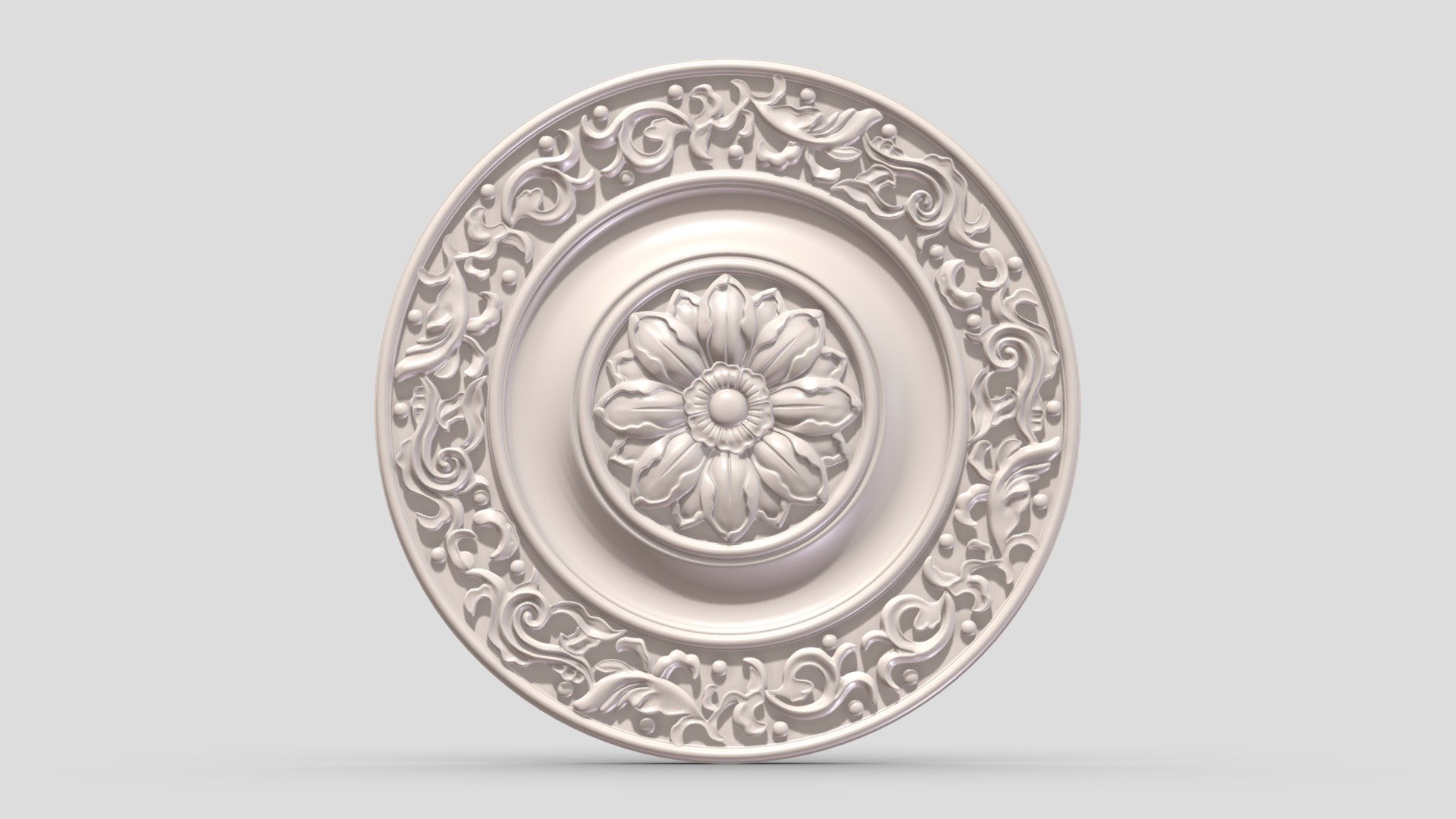 Classic Ceiling Medallion 52 3d model