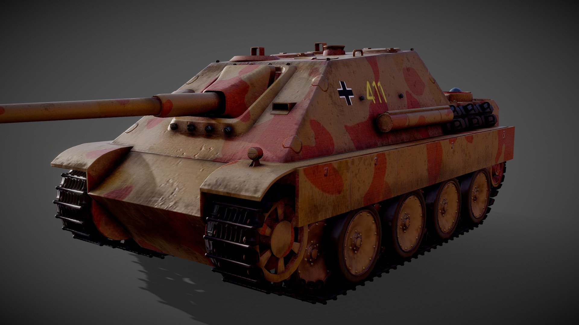 WW2 Jagdpanther 3d model