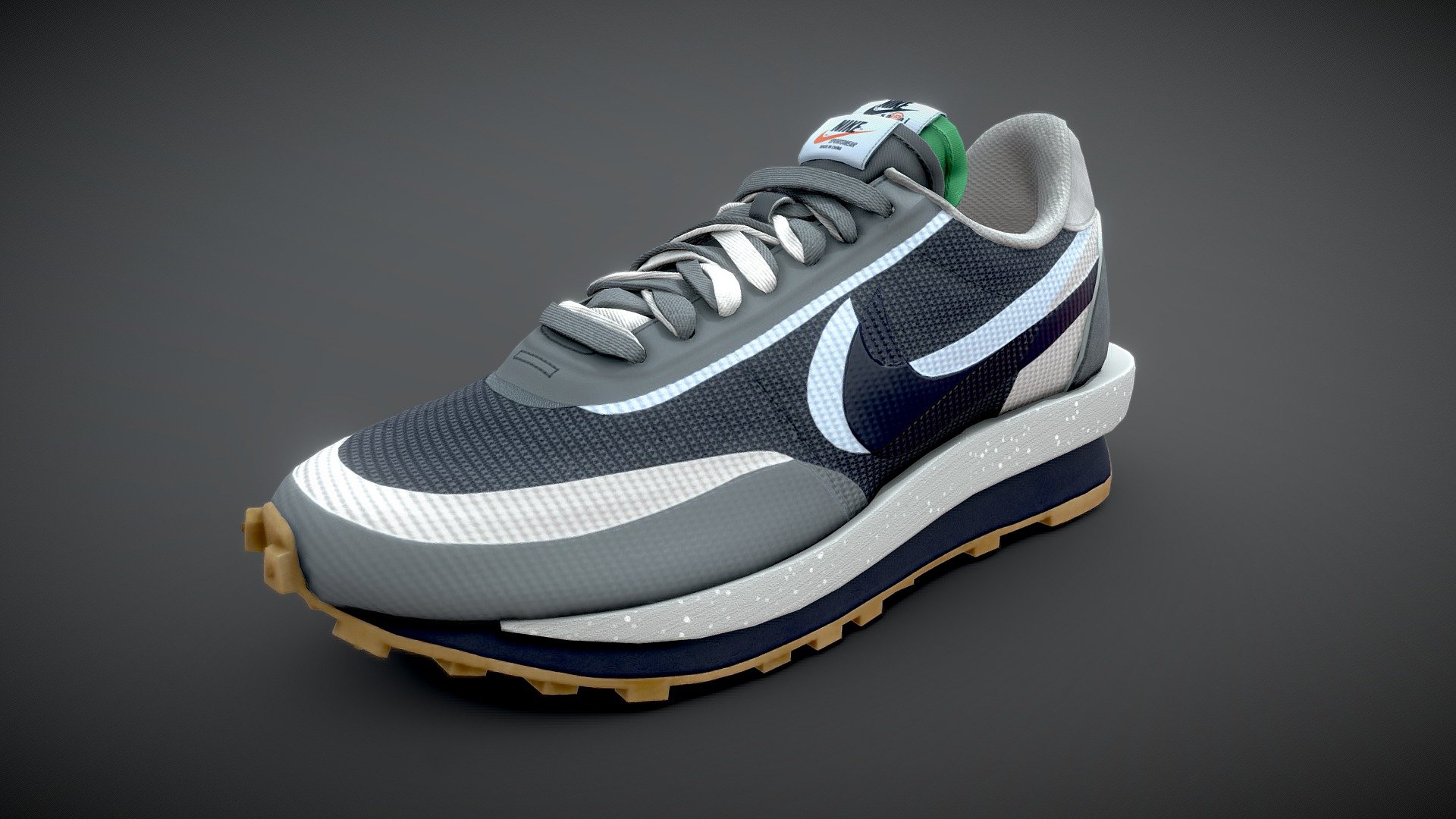 Nike | Clot Sacai | Blue 3d model