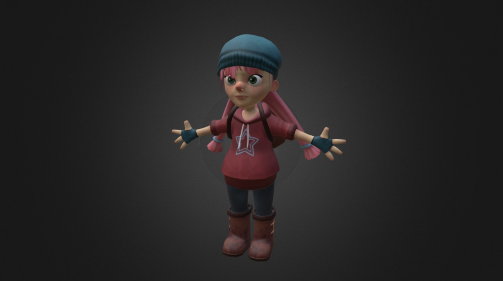 Low Poly Character 3d model