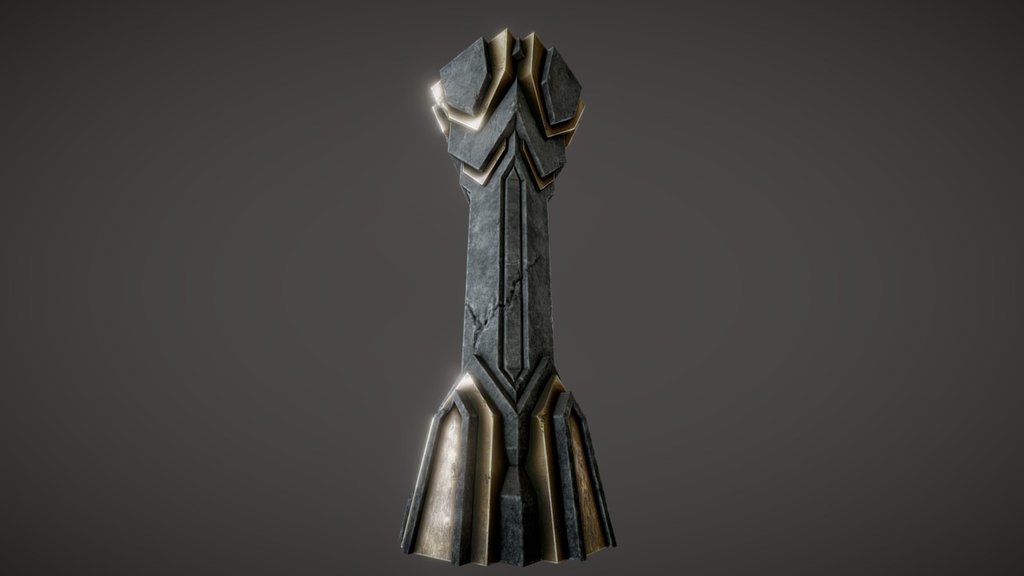 Dwarven Pillar 3d model