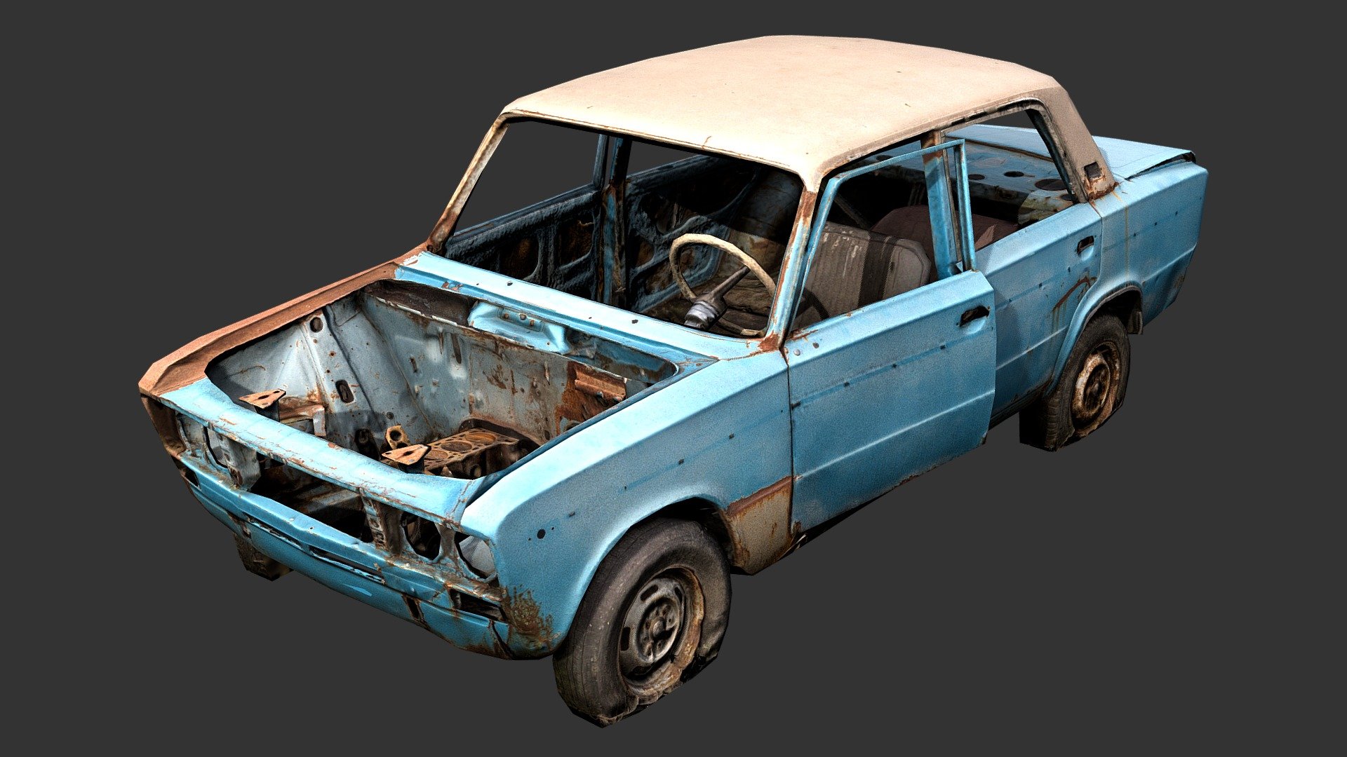 Vaz 2106 Retopologized 3d model