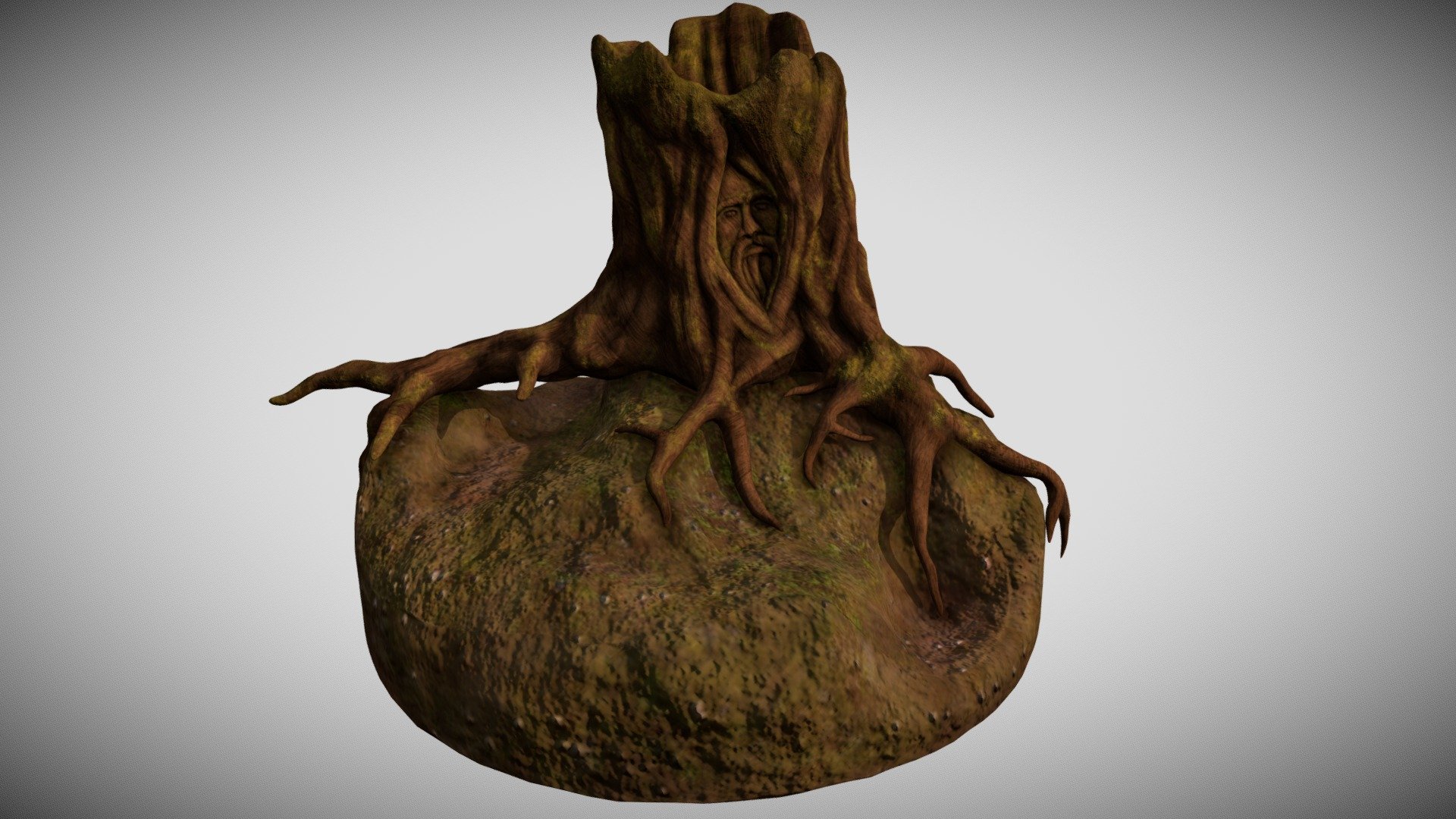 Fantasy tree trunk 3d model