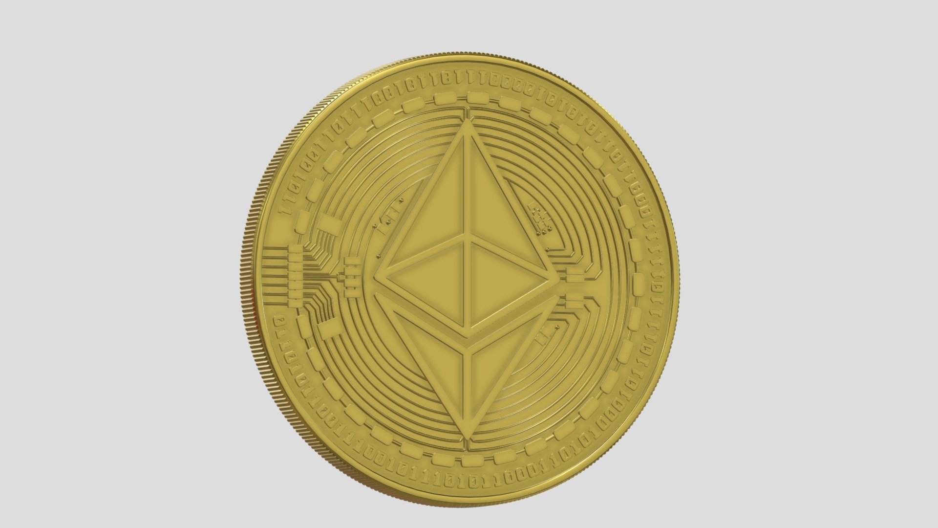 Ethereum Coin 2 3d model