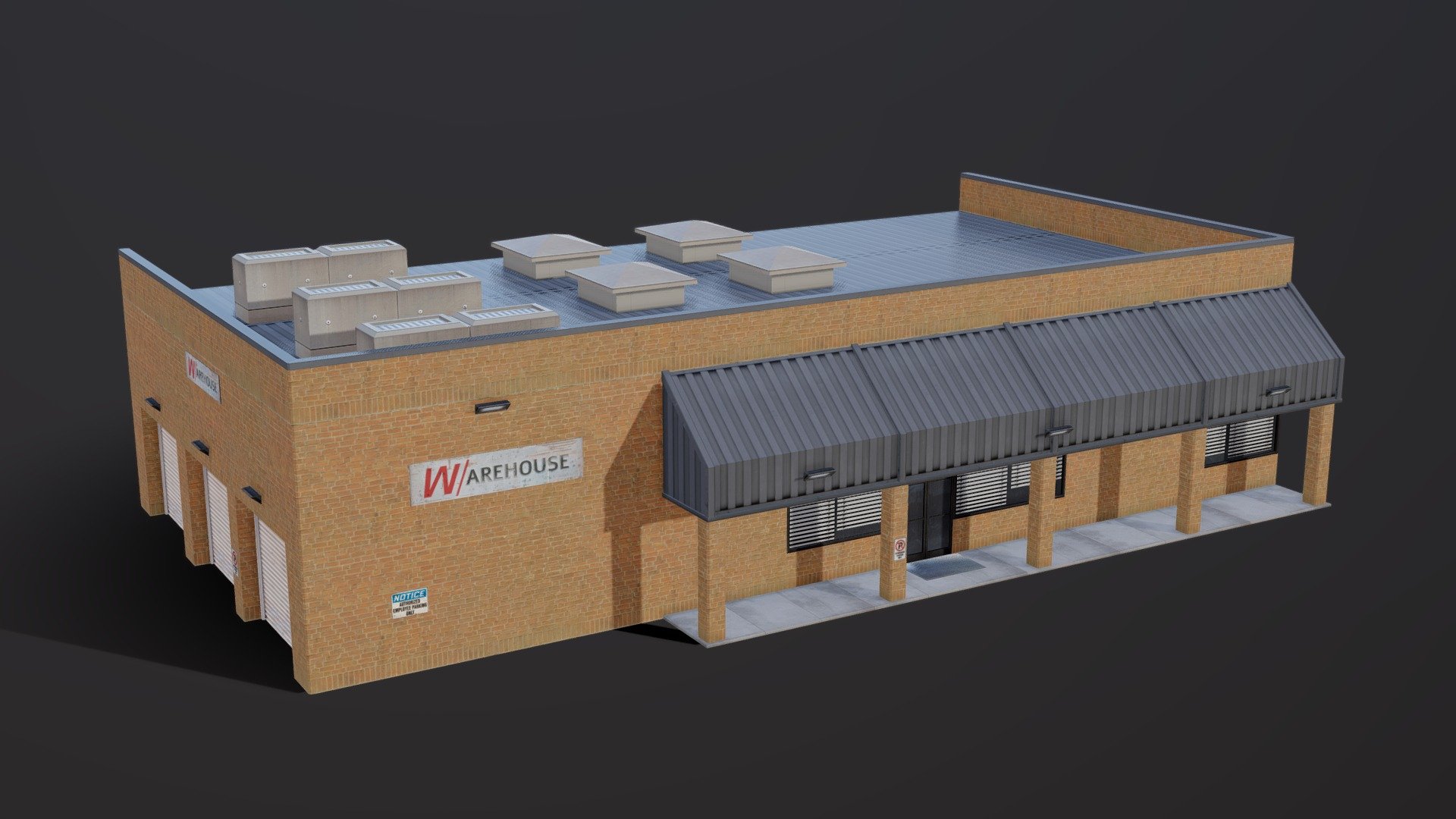 American Style Warehouse 3d model