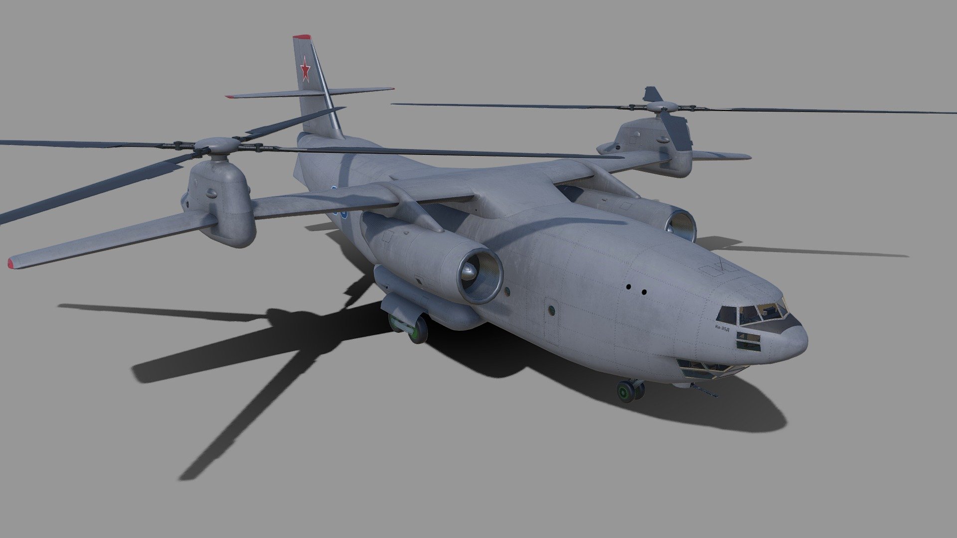 Kamov Ka-35 concept helicopter 3d model