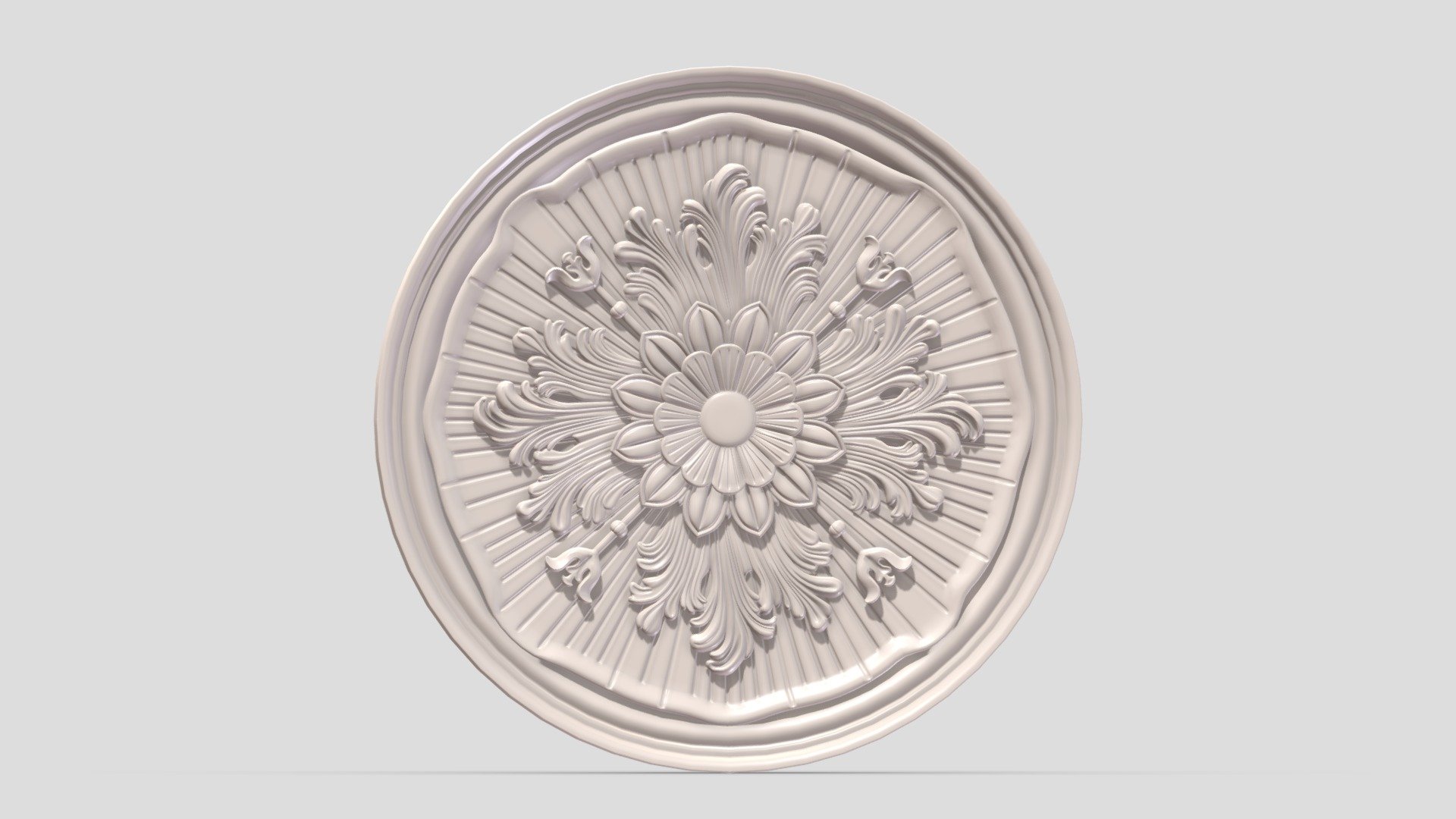 Classic Ceiling Medallion 63 3d model