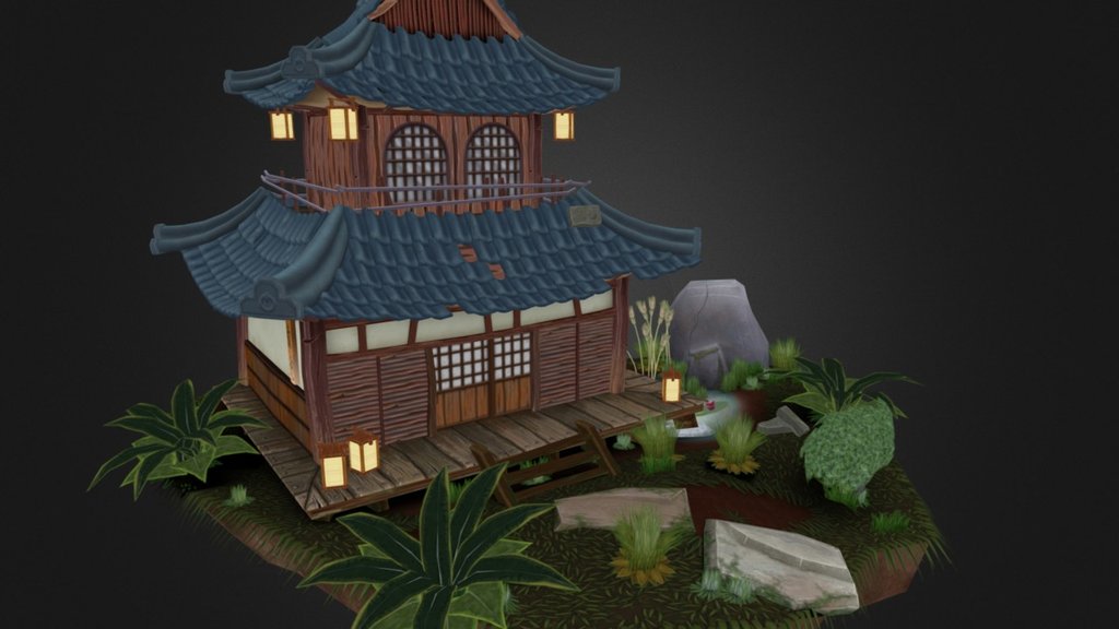 Japanese House 3d model