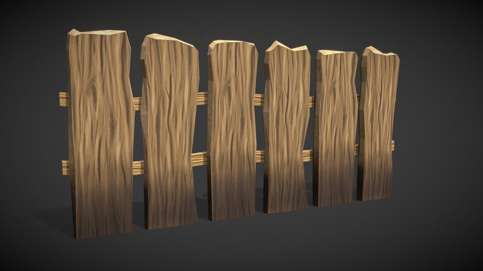 HandPainted Fence [FREE] | Agustin Honnun 3d model