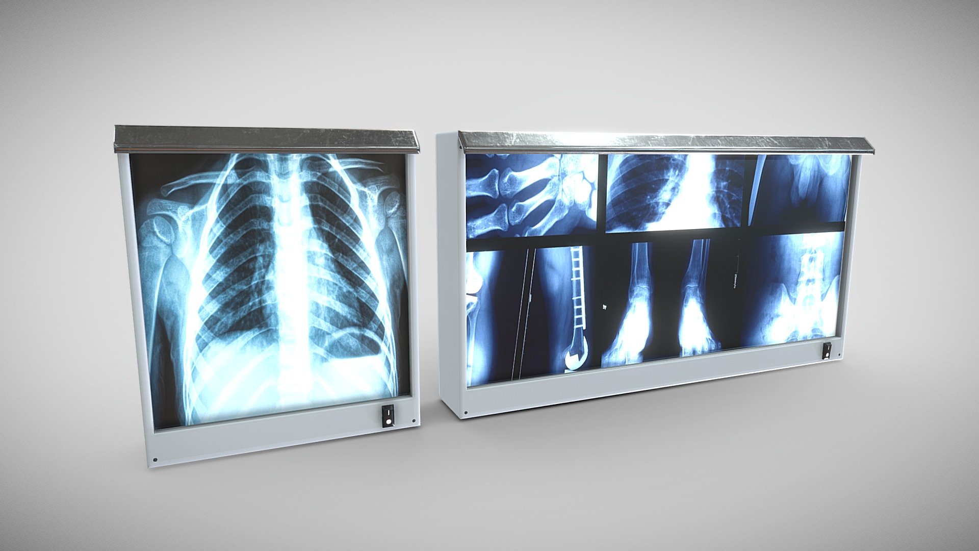 xray screens 3d model