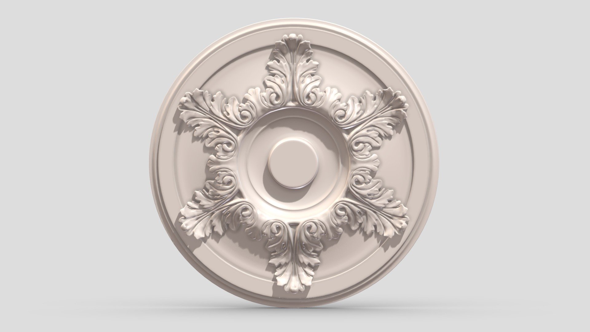 Classic Ceiling Medallion 42 3d model