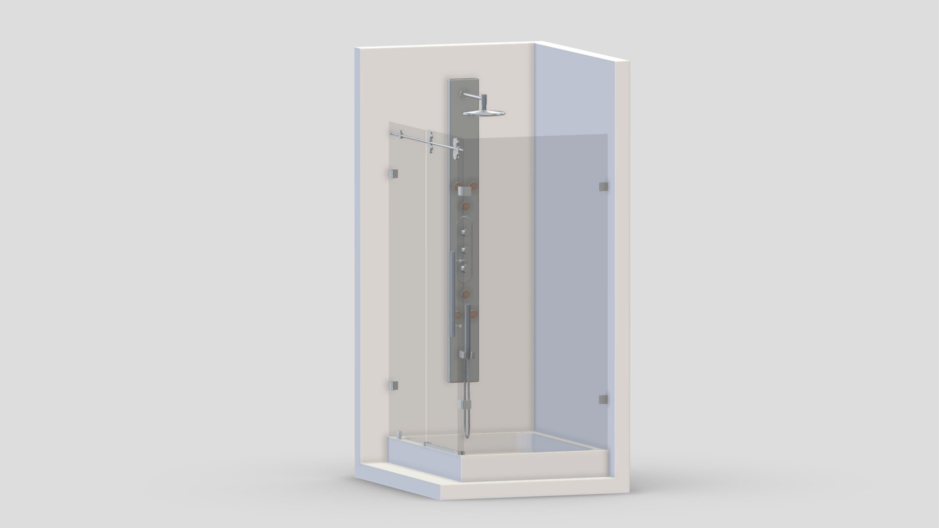 Vigo Winslow Shower 3d model