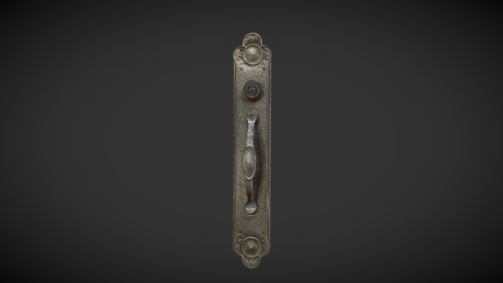 3D Scanned Door Handle 3d model