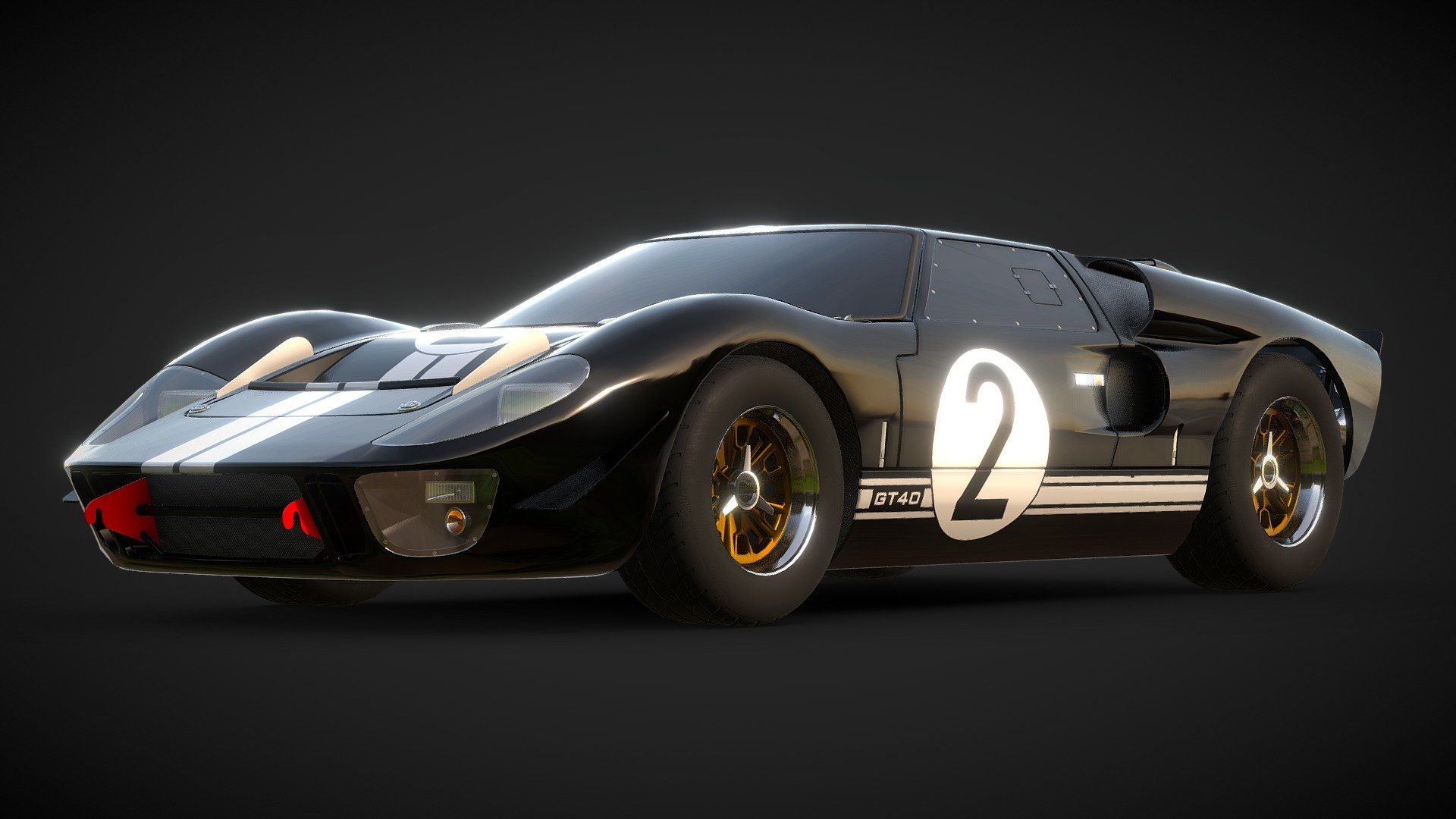 Ford GT40 Mk II 3d model