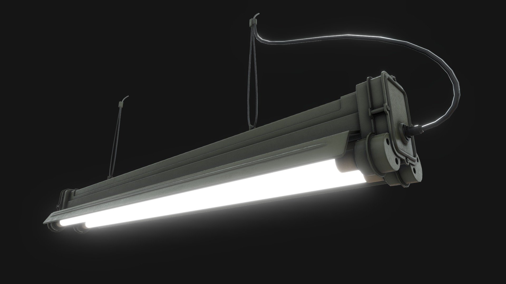 Fluorescent Lamp 3d model