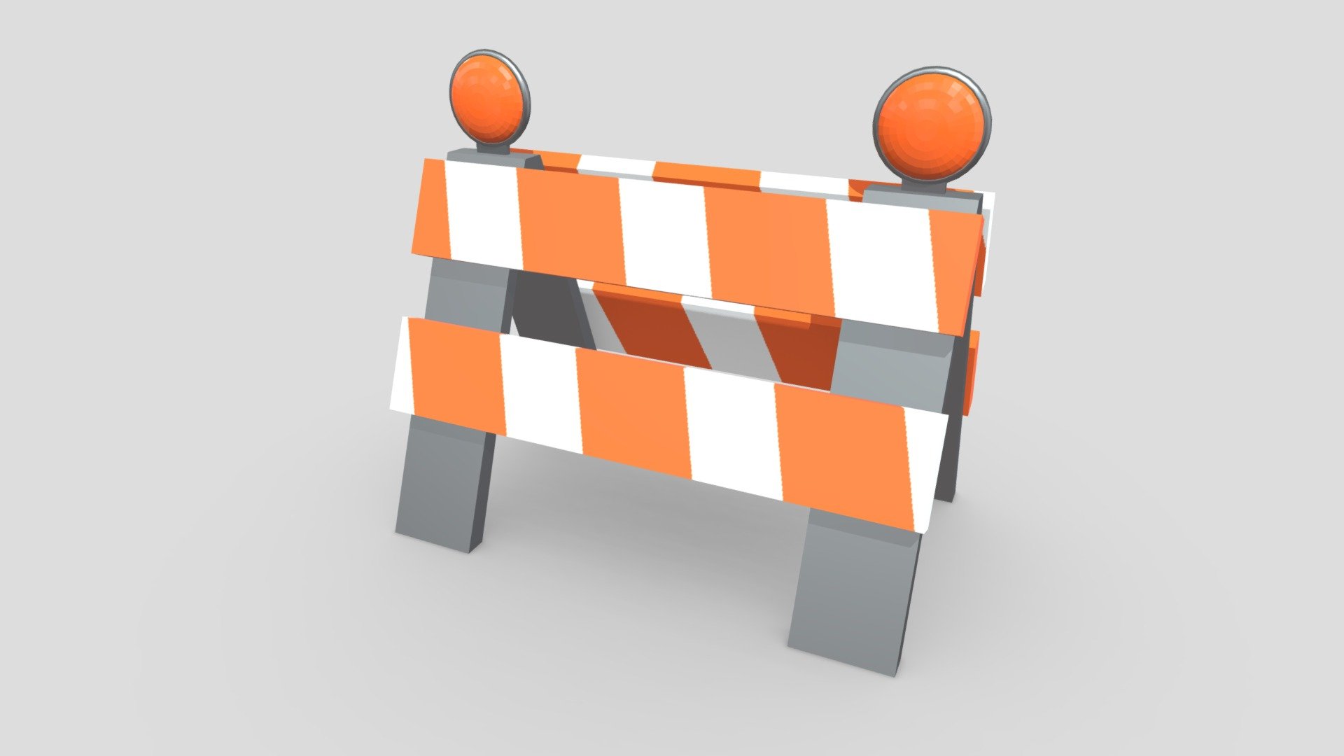 Traffic Barrier 3d model