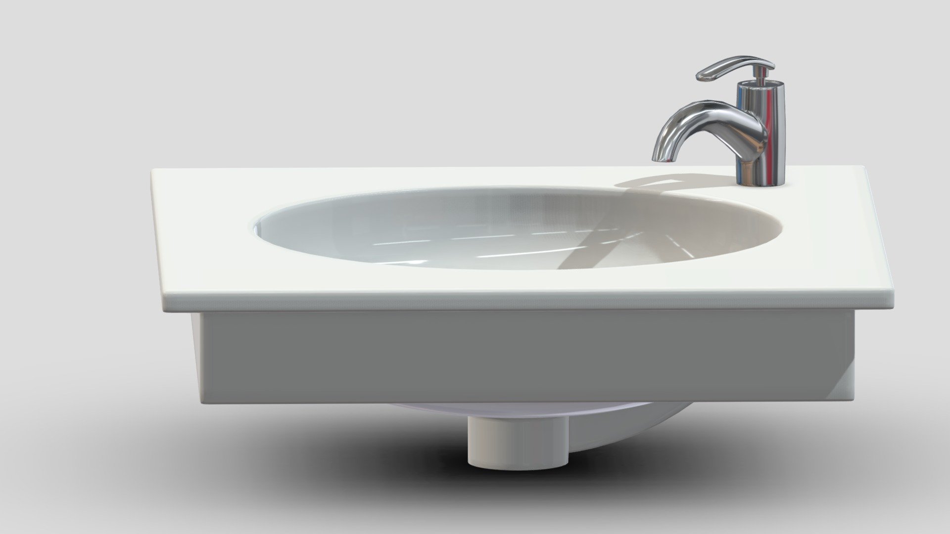 TOTO Self-Rimming Lavatory 3d model