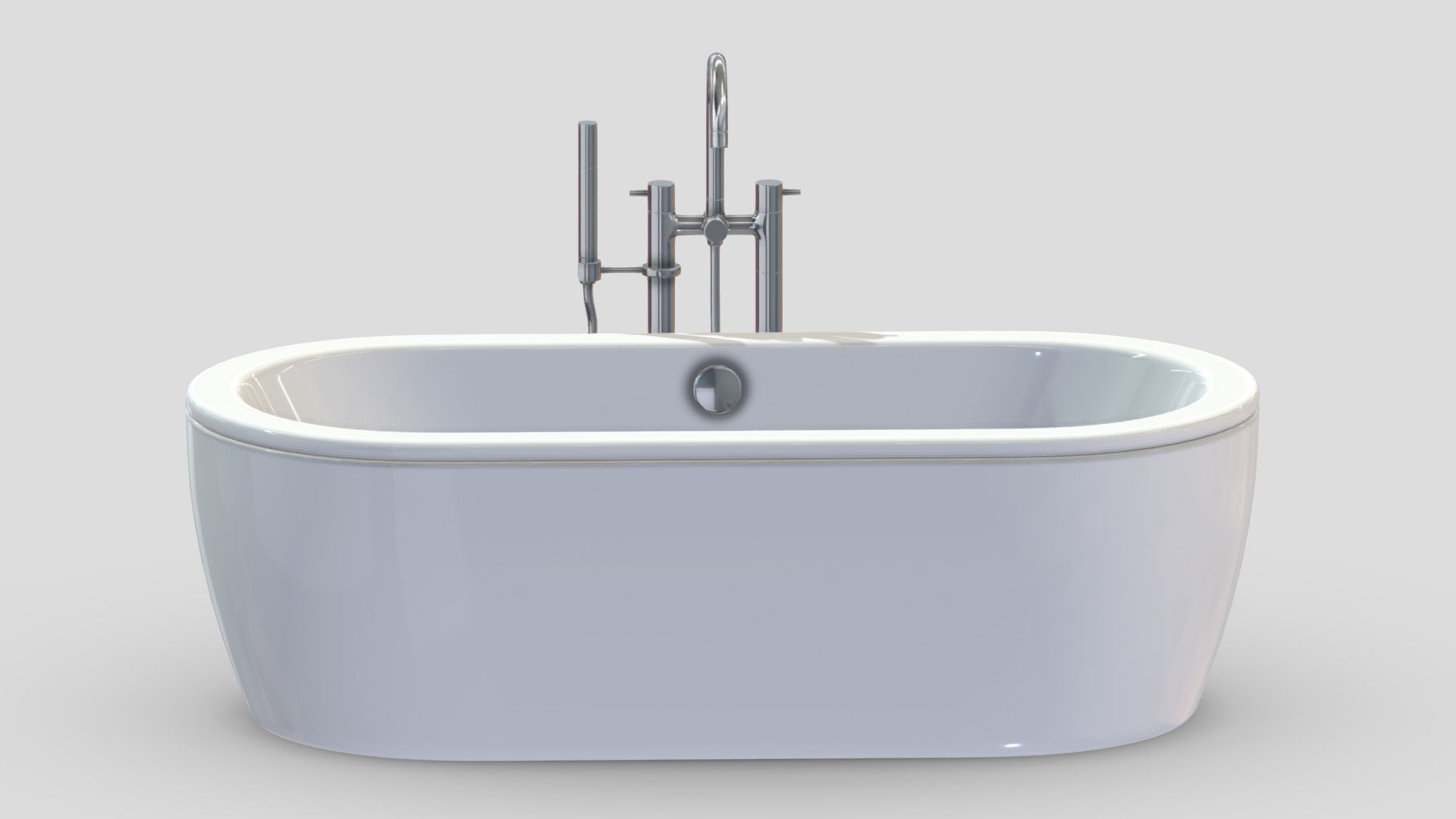 TOTO Cast Iron Nexus Bathtub 3d model