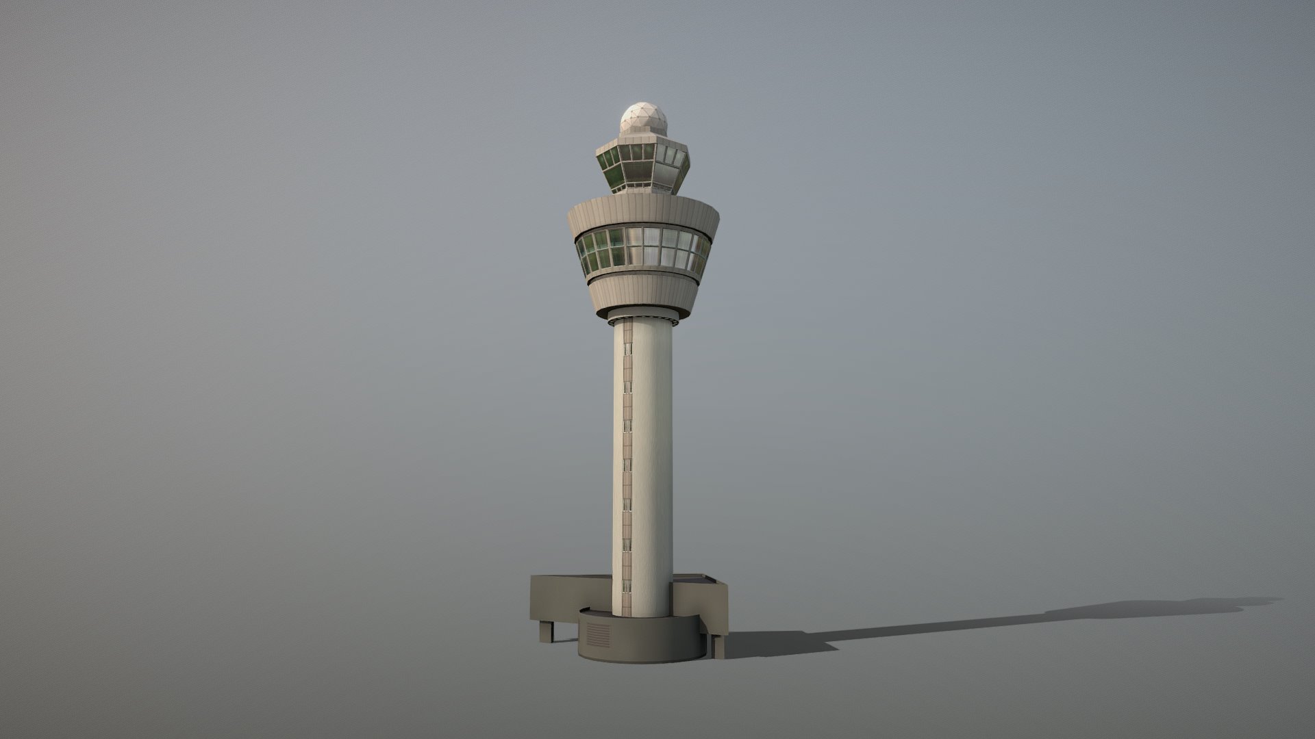 EHAM_Control_Tower Amsterdam Airport Schiphol 3d model