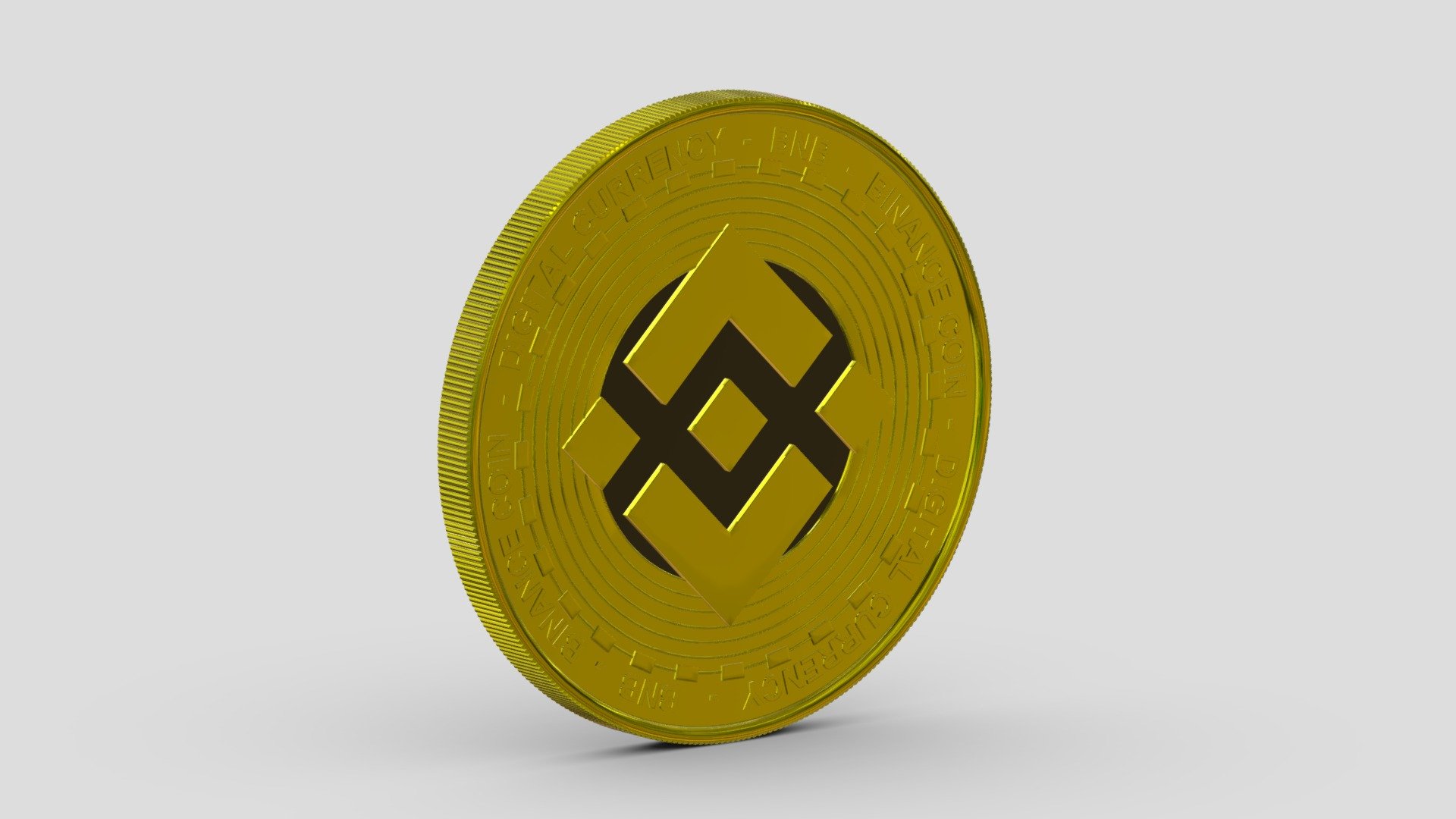 Binance Coin 3d model