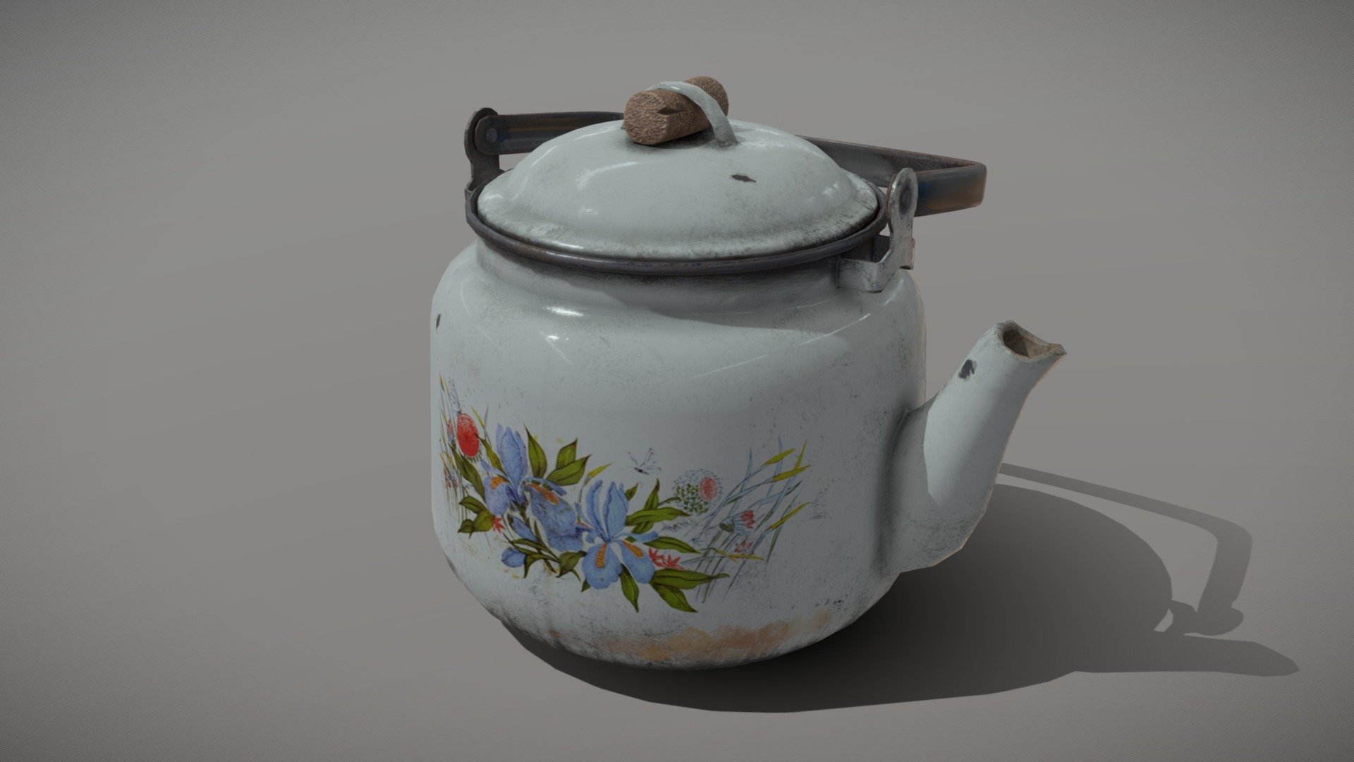 Teapot from Russia (USSR) 3d model