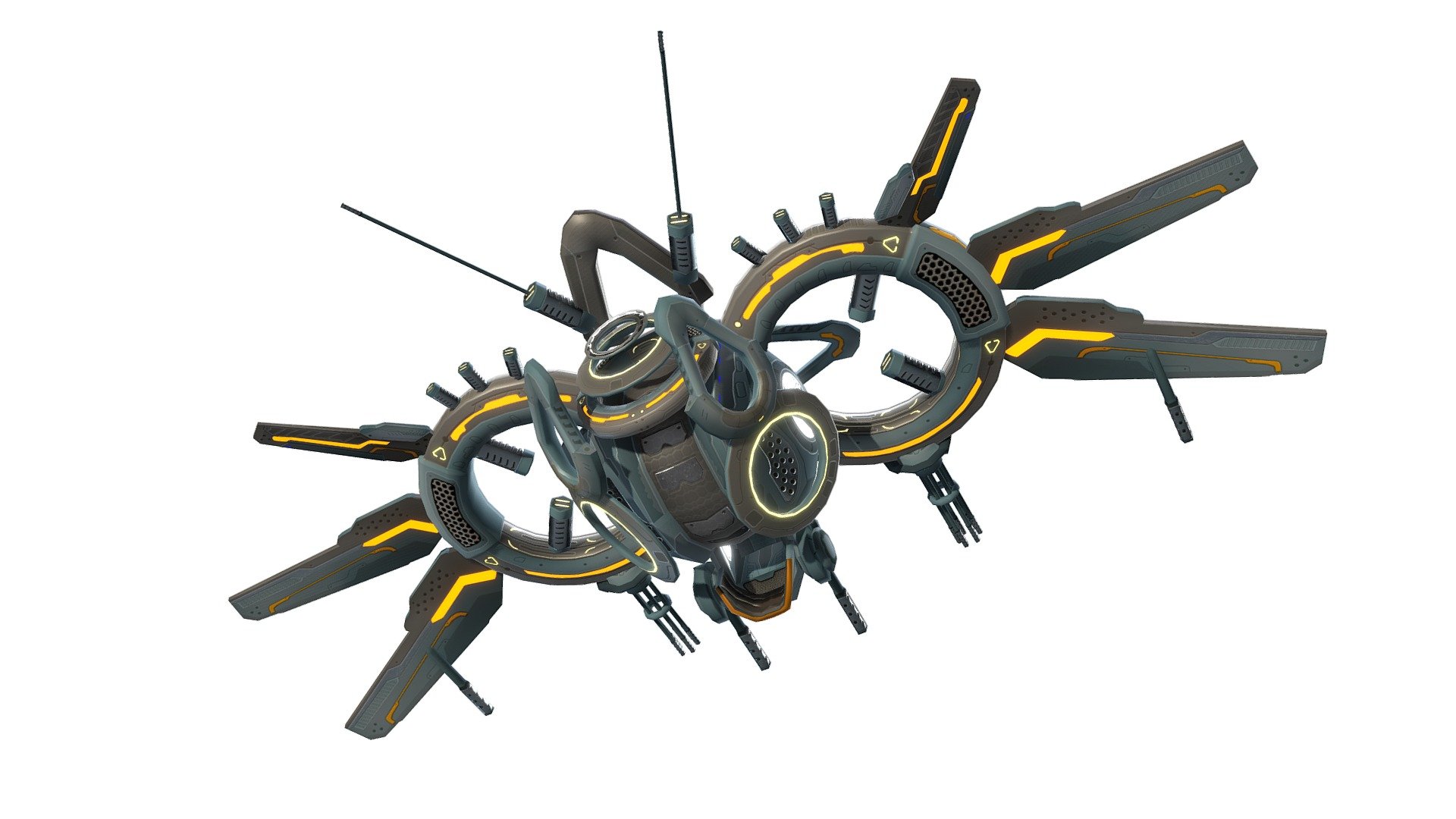 Drone Alen Lava 3d model