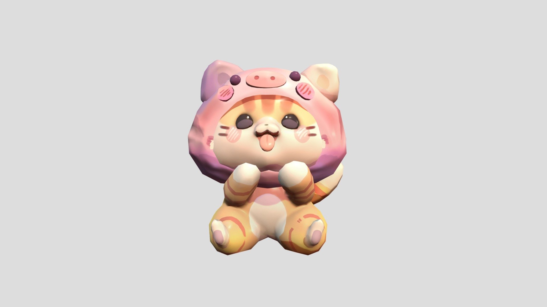 Cute Cat 3d model