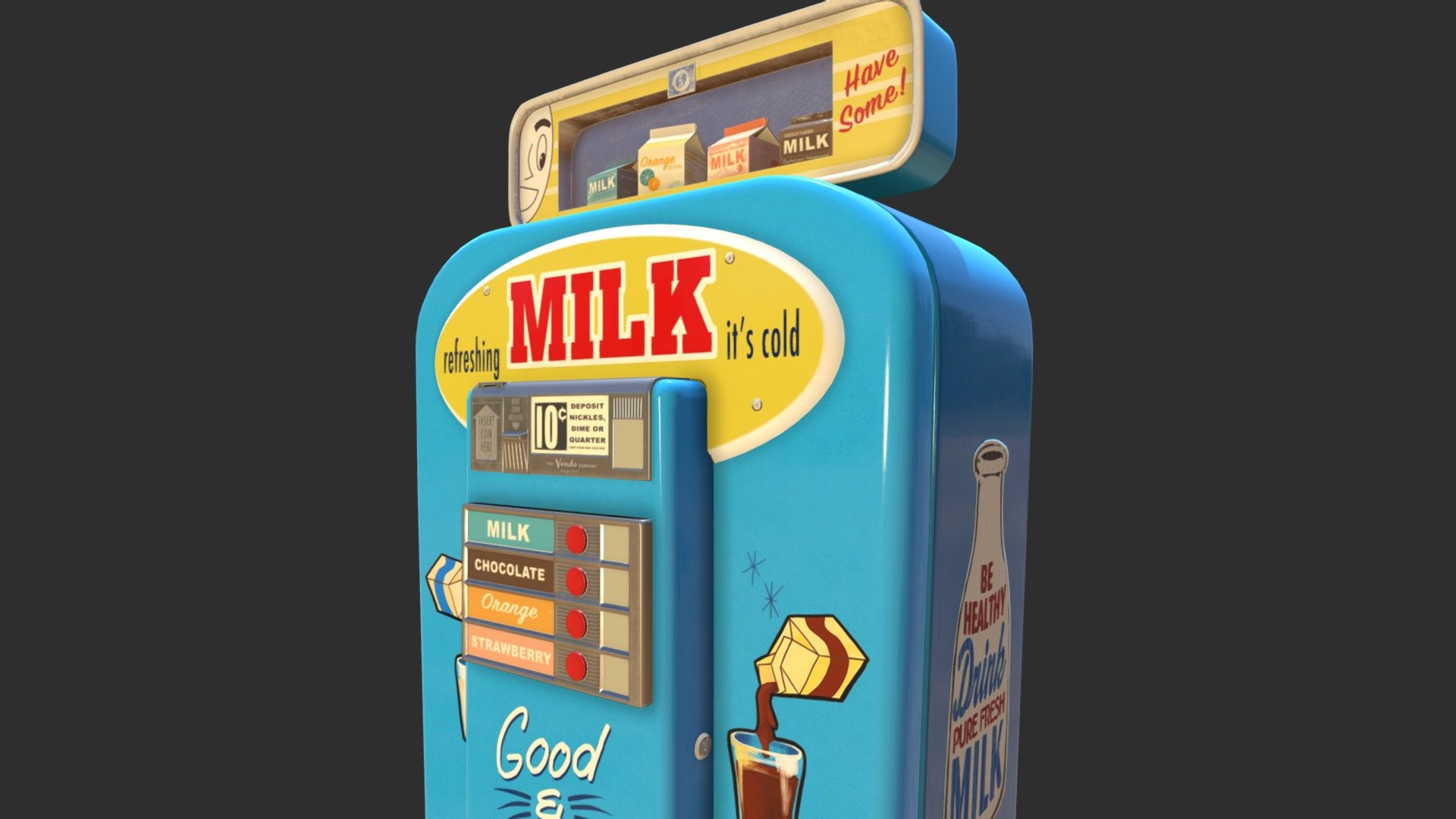 Vendo Milk Machine 3d model