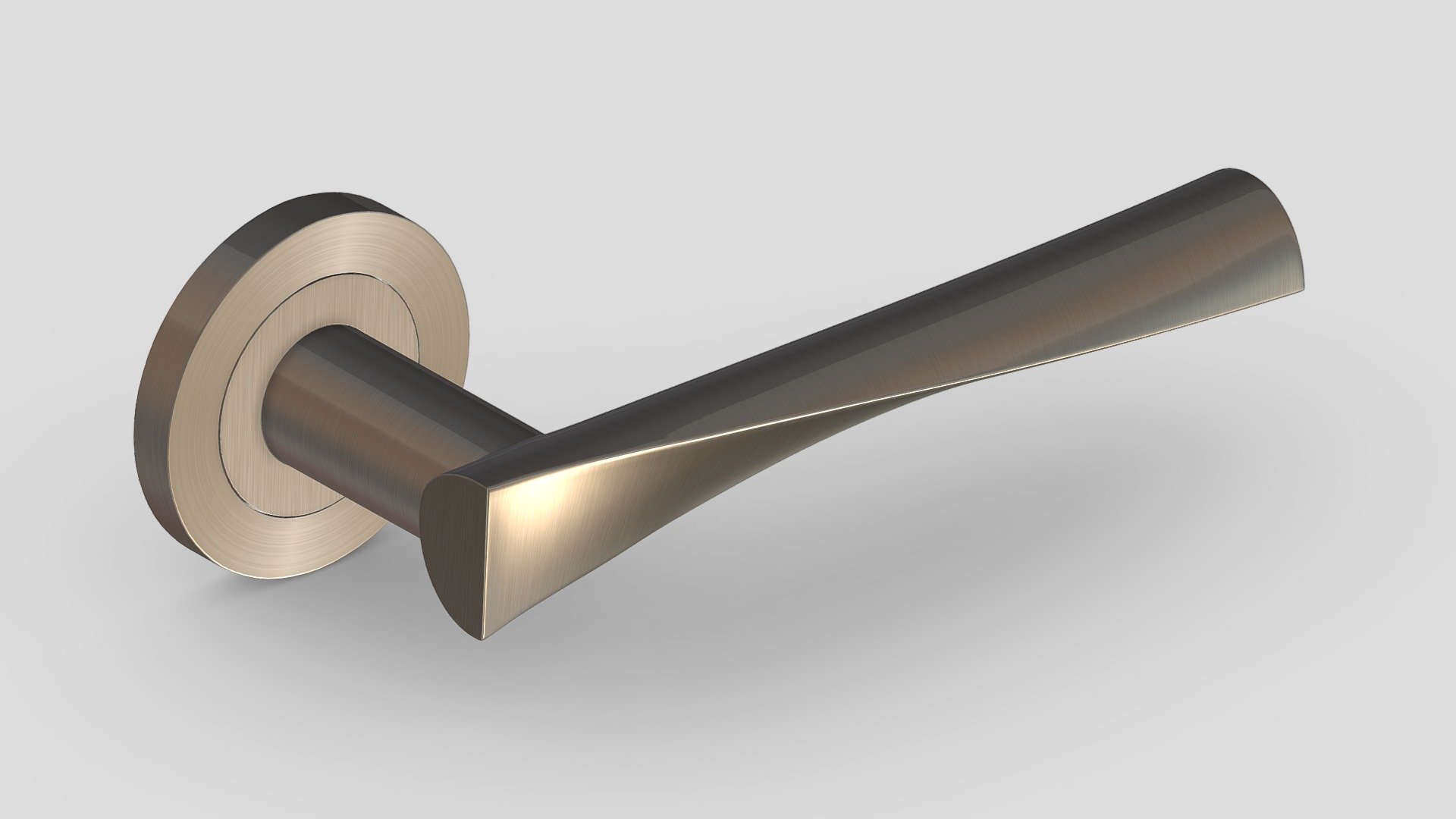 Eurospec Brema Satin Stainless Steel Door Handle 3d model