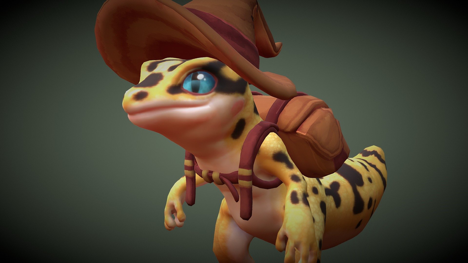 Gecko 3d model